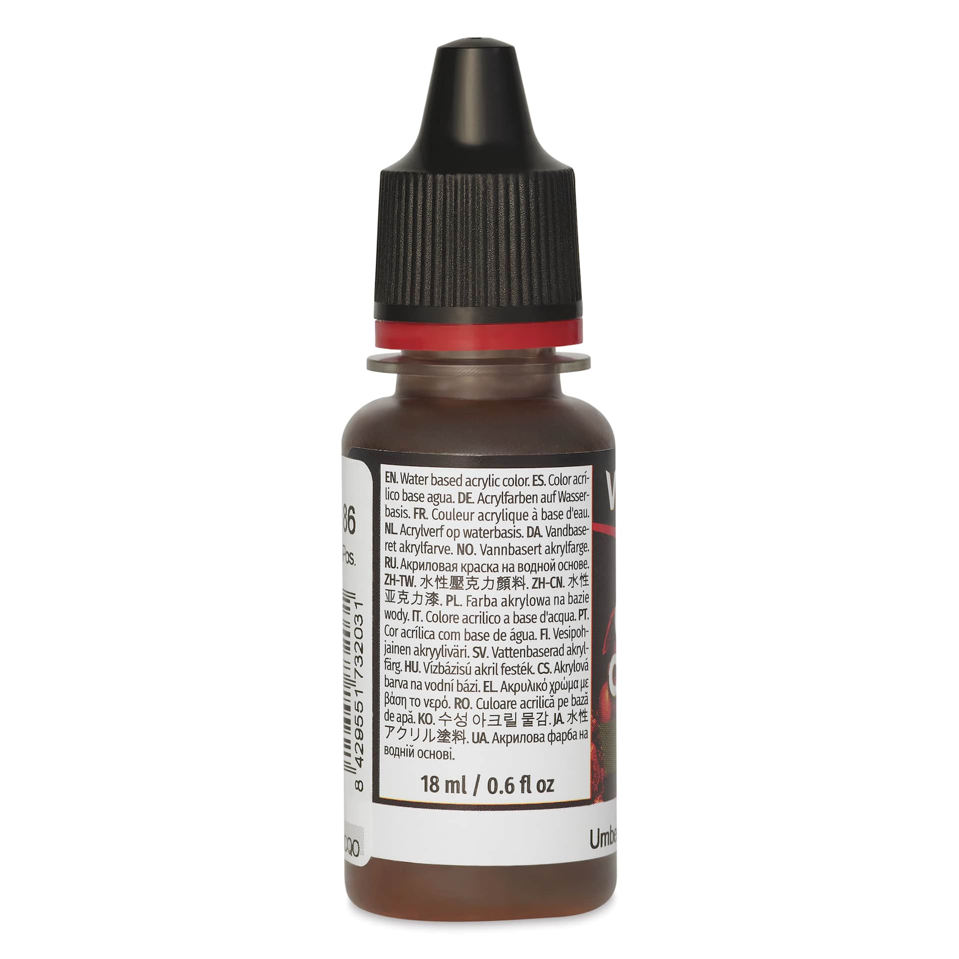 Vallejo Game Color Acrylic Paint - Umber, 18 ml - side