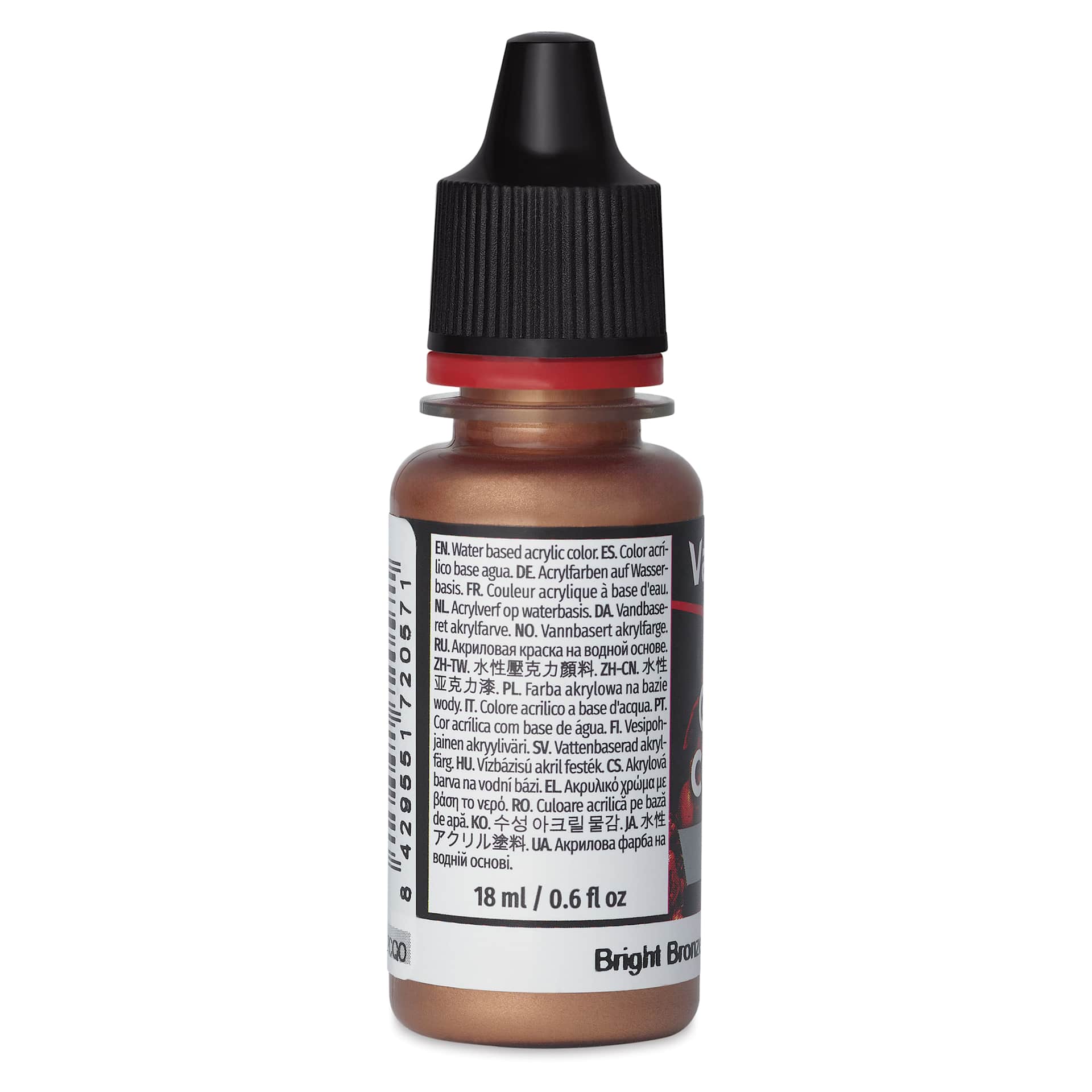 Vallejo Game Color Acrylic Paint - Bright Bronze, 18 ml - side