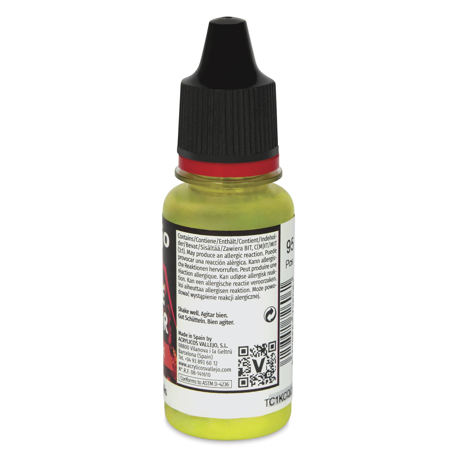 Vallejo Acrylic Xpress Color Paint - Bile, 18 ml - side