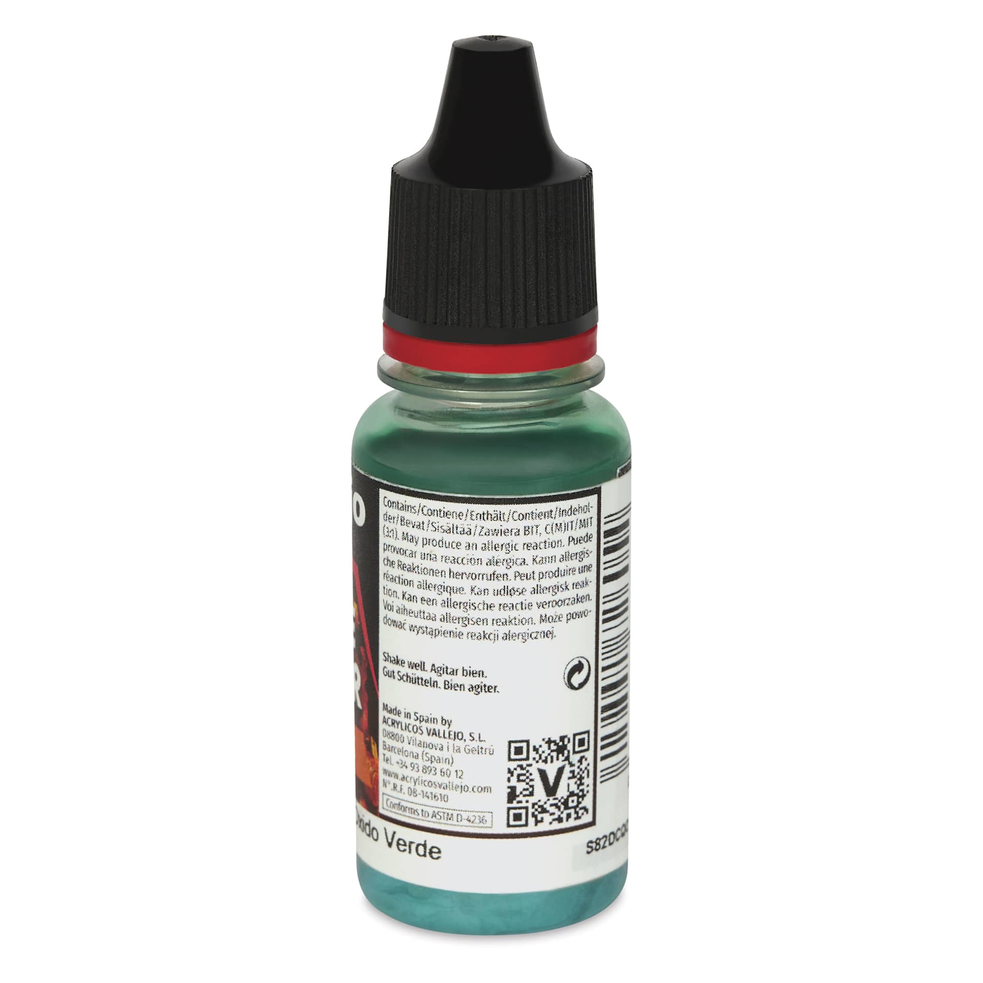 Vallejo Game Color Special FX Acrylic Paint - Green Rust, 18 ml - side