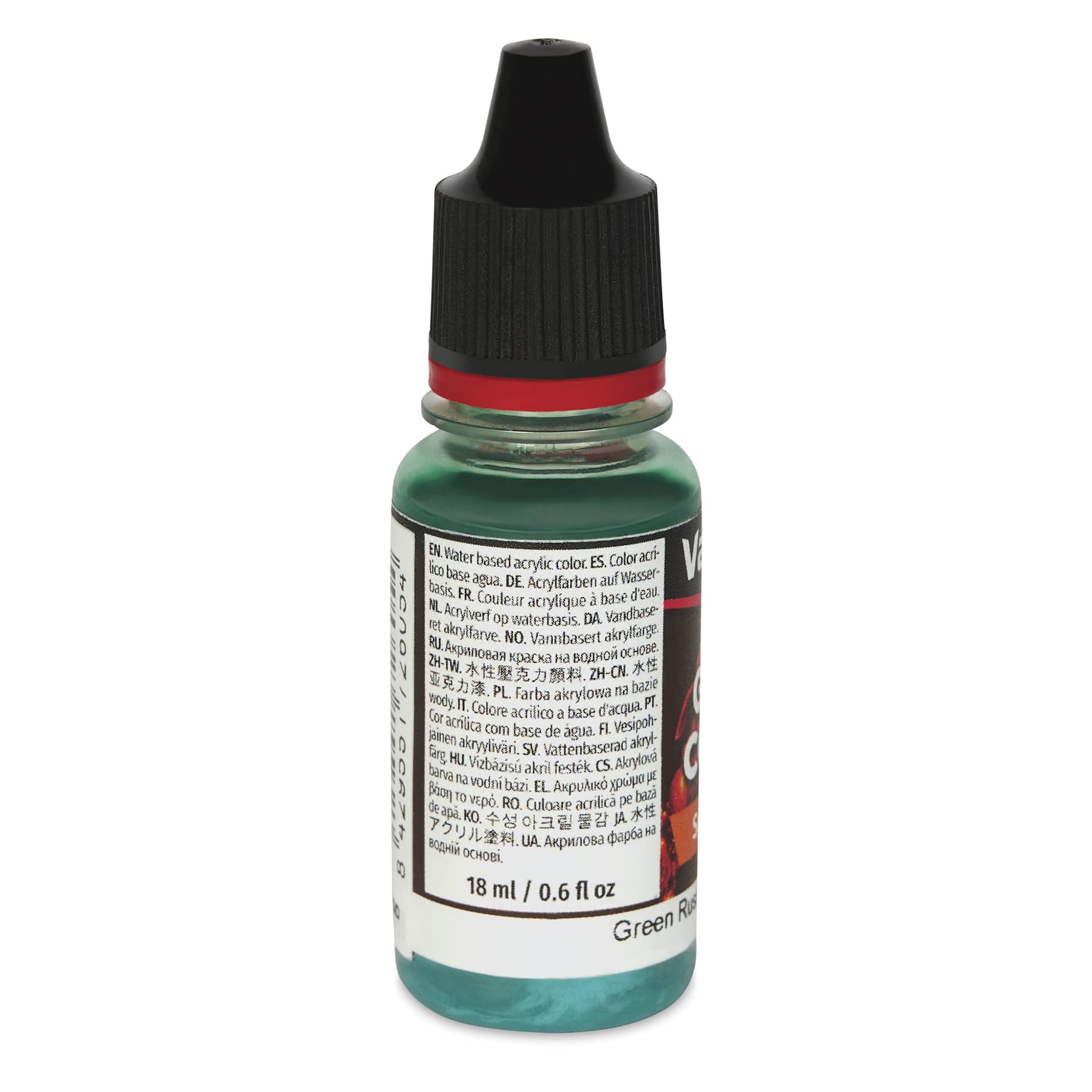 Vallejo Game Color Special FX Acrylic Paint - Green Rust, 18 ml - back