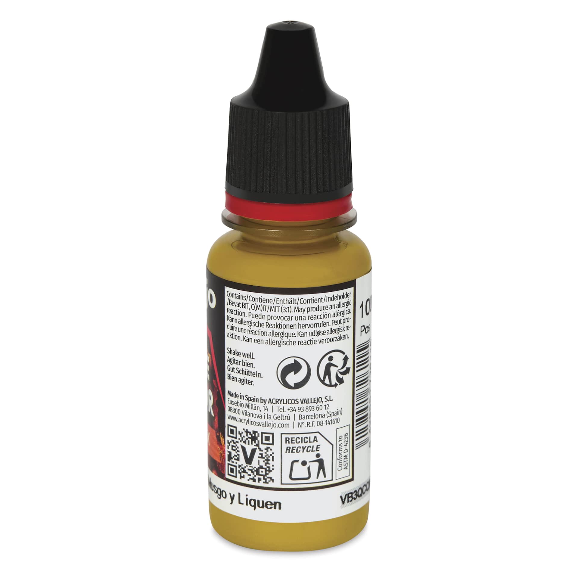 Vallejo Game Color Special FX Acrylic Paint - Moss and Lichen, 18 ml - side