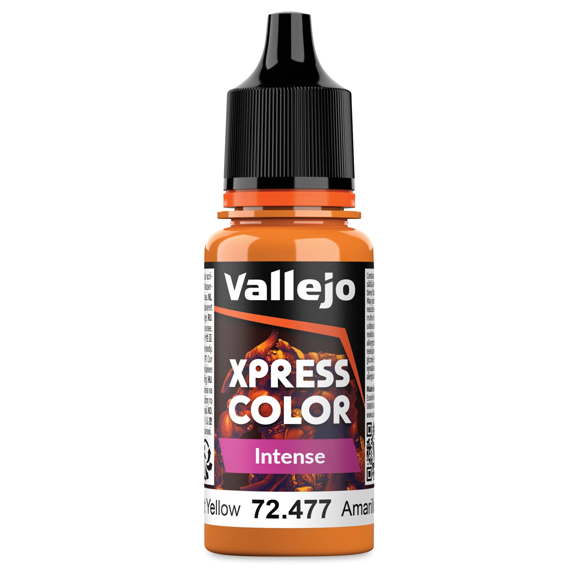 Vallejo Xpress Color Acrylic Paint - Dreadnought Yellow, 18 ml