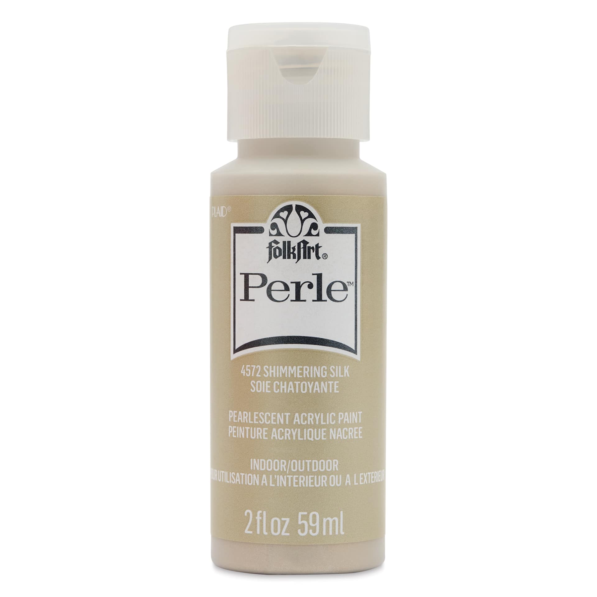 FolkArt Perle Acrylic Paint - Shimmering Silk, 2 oz bottle