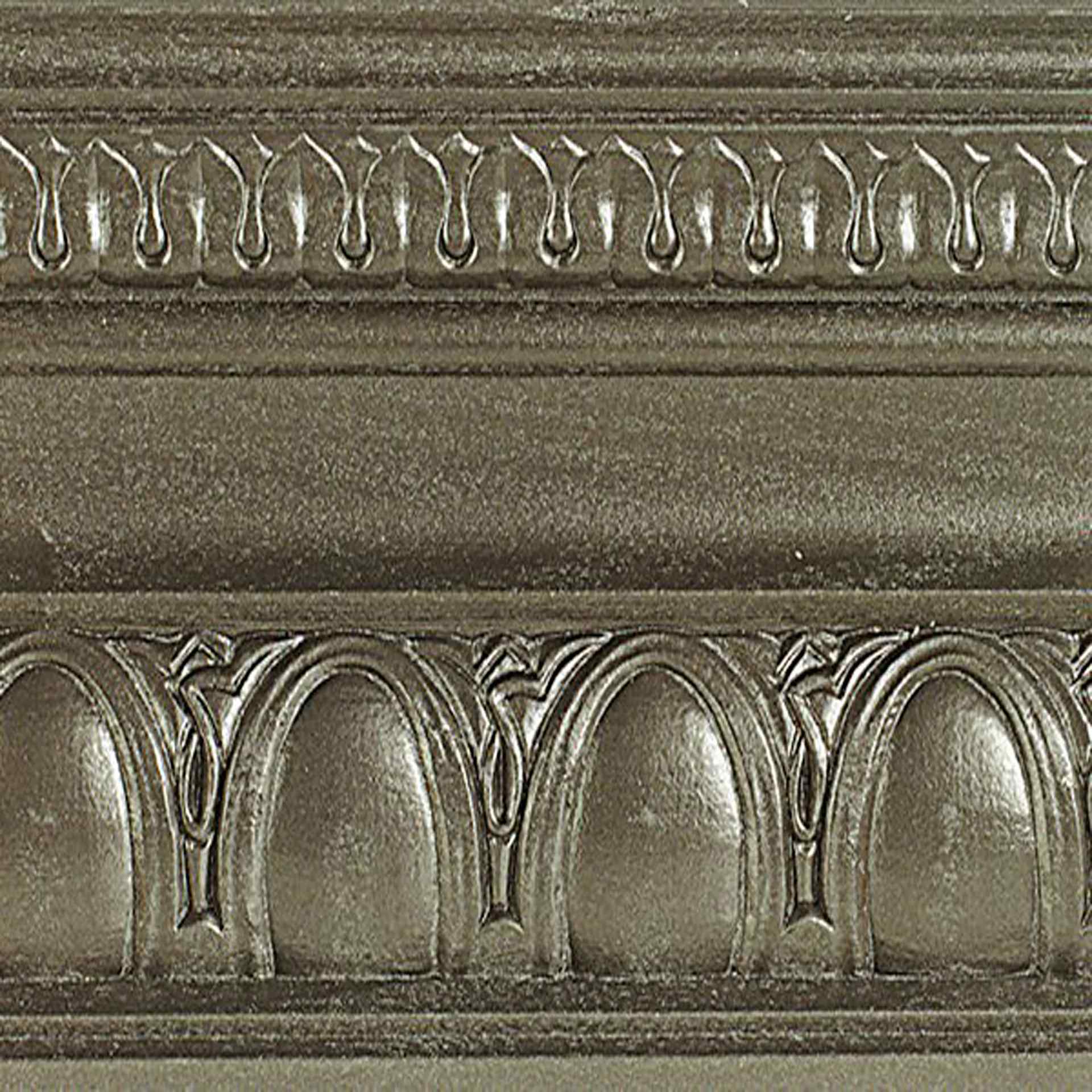 Modern Masters Metallic Paint - Smoke painted on a piece of trim
