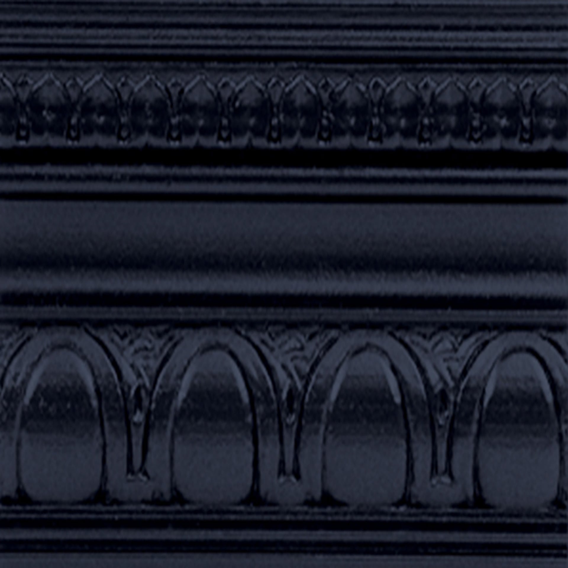 Modern Masters Metallic Paint - Black Sapphire painted on a piece of trim