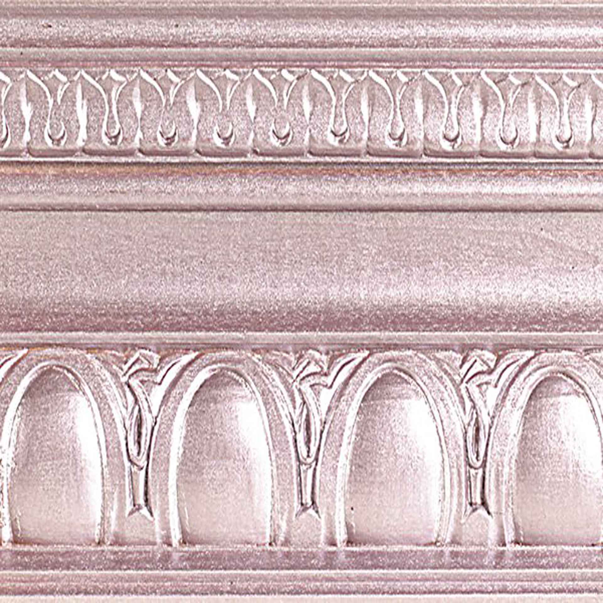 Modern Masters Metallic Paint - Rose painted on a piece of trim