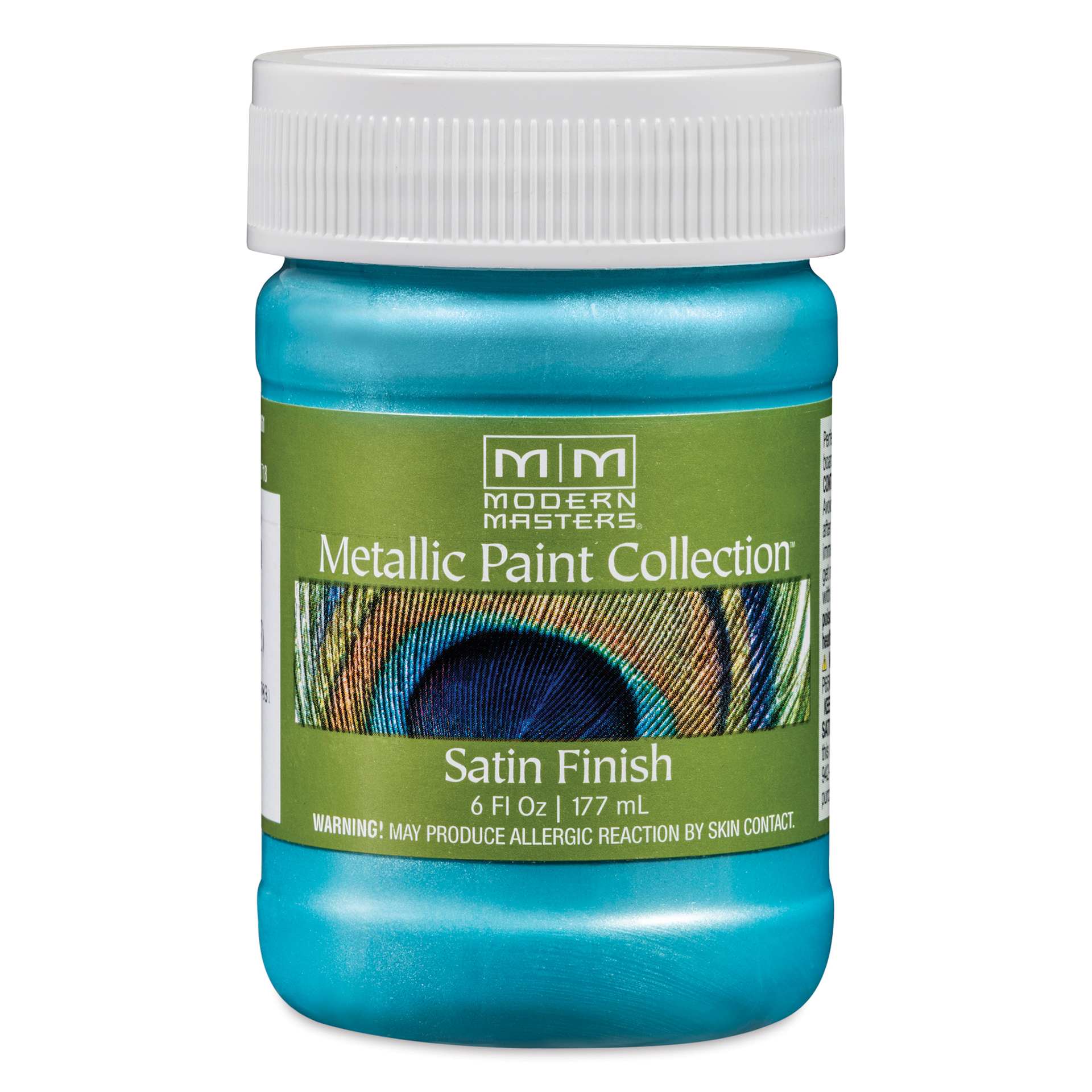 Modern Masters Metallic Paint - Glacier Blue, 177 ml jar
