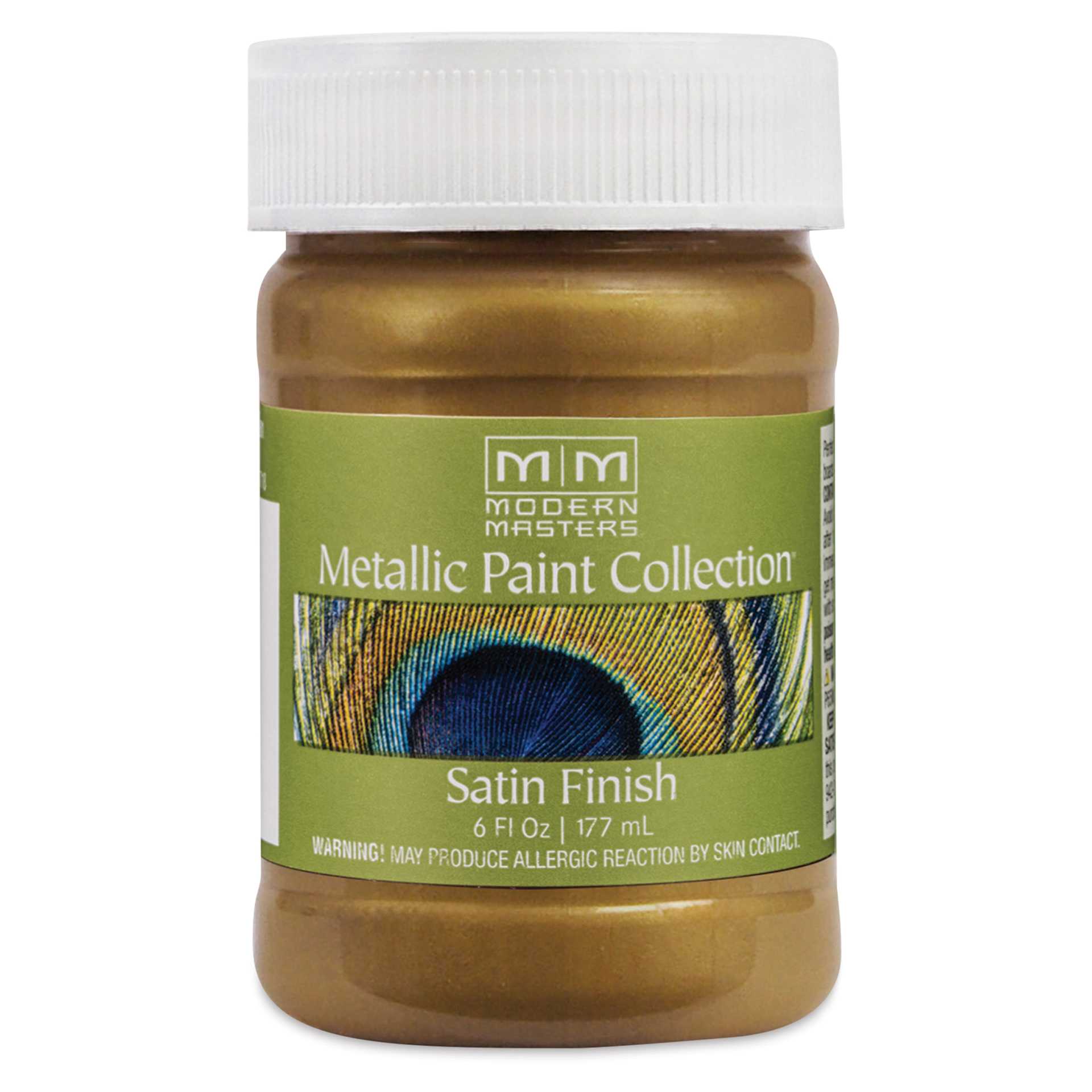 Modern Masters Metallic Paint - Brass, 177 ml jar