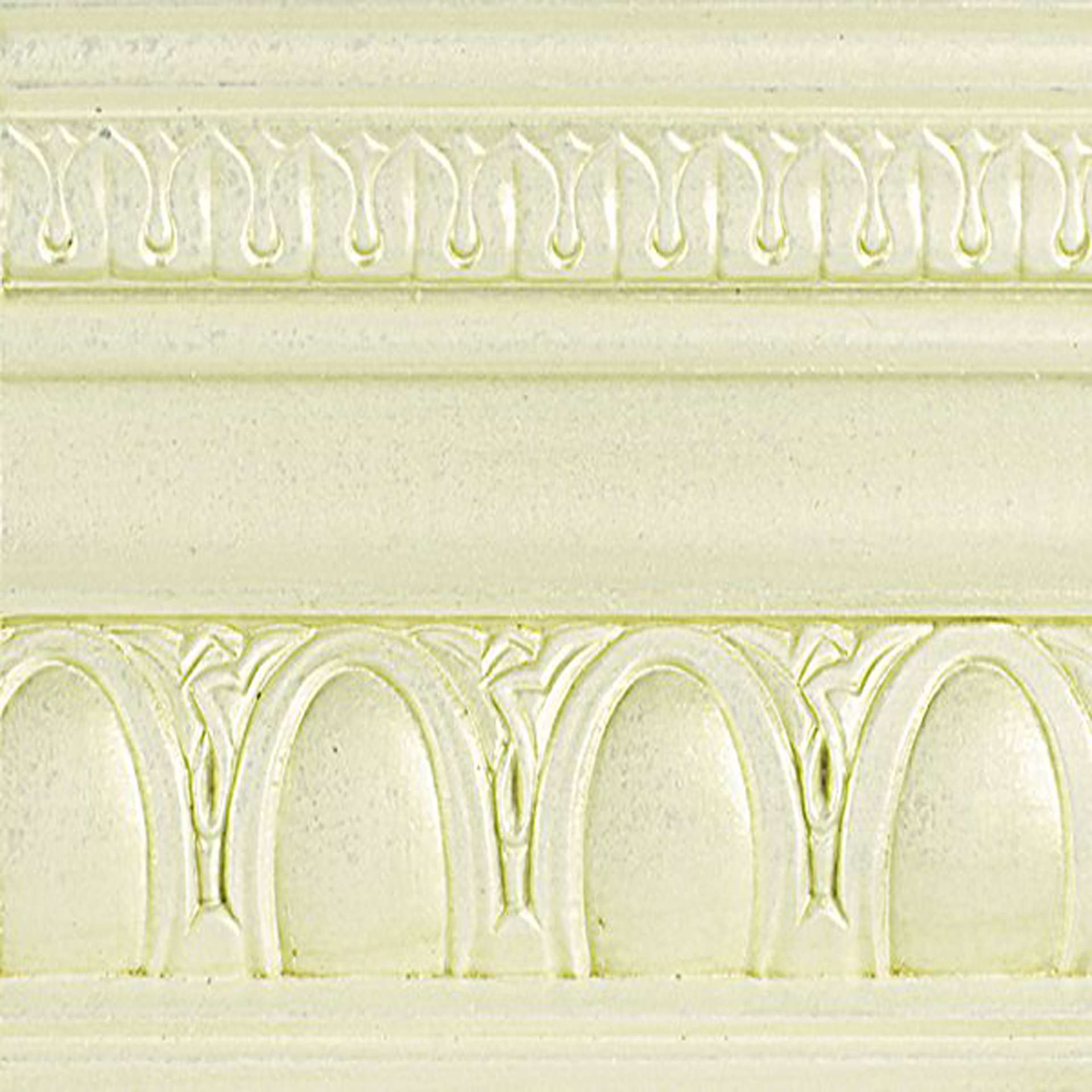 Modern Masters Metallic Paint - Flash Gold painted on a piece of trim