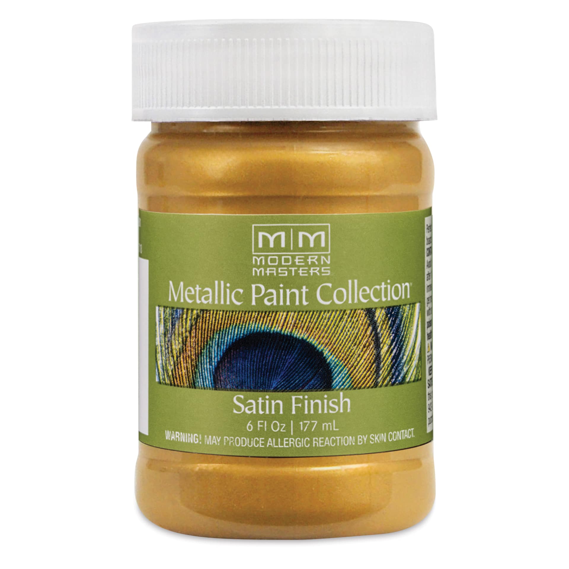 Modern Masters Metallic Paint - Pale Gold, 177 ml jar