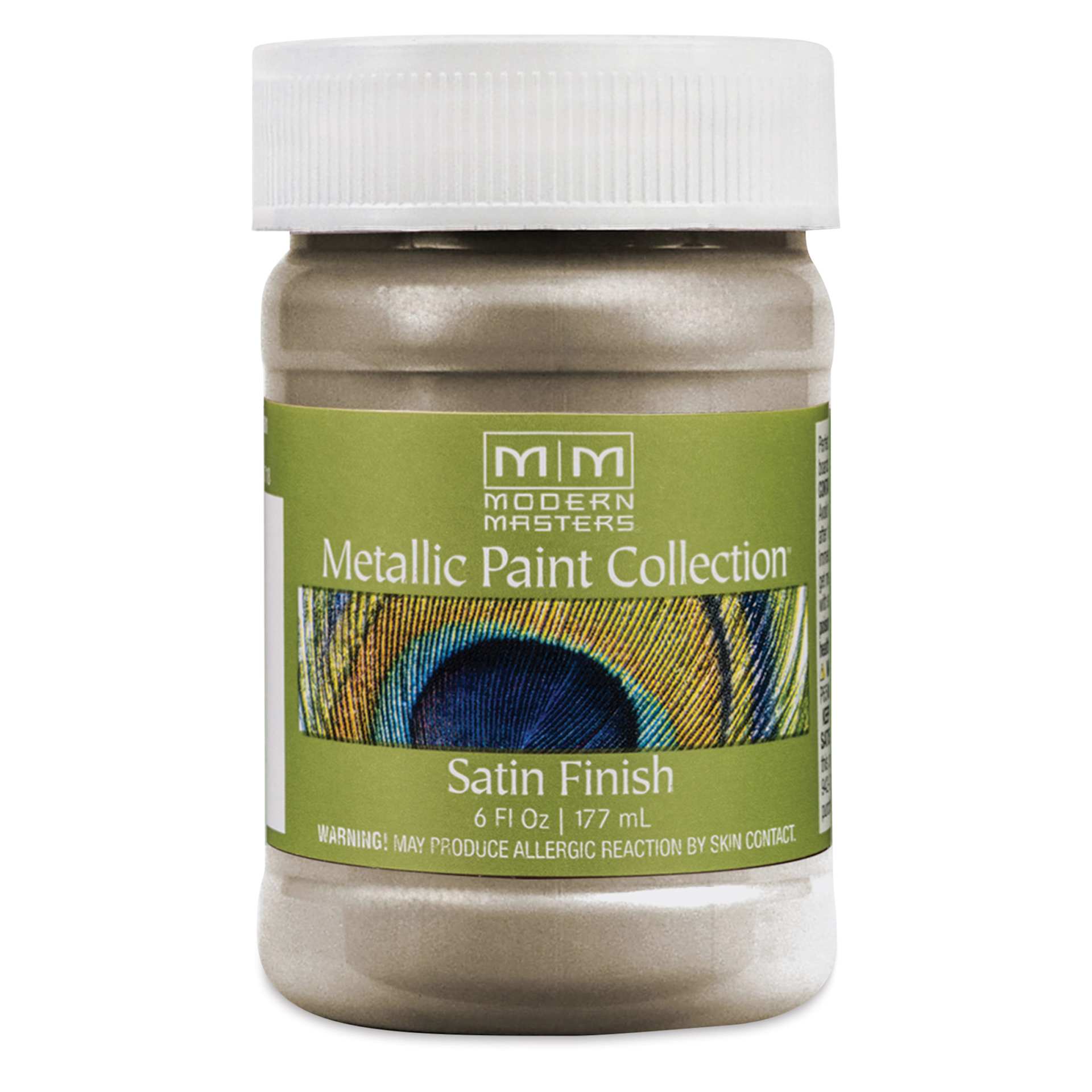 Modern Masters Metallic Paint - Nickel, 177 ml jar