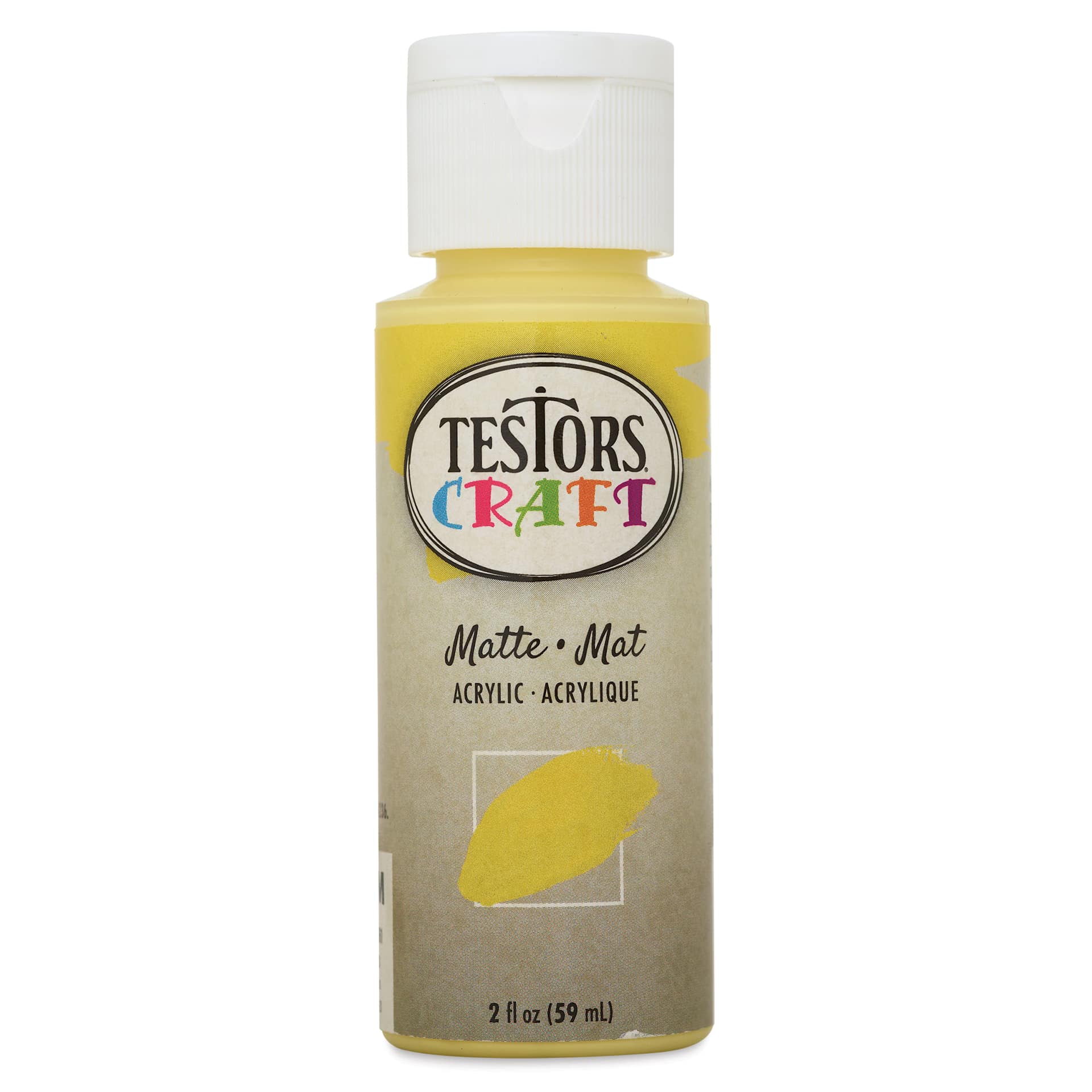 Testors Craft Acrylic Paint - Sunshine, 2 oz Bottle