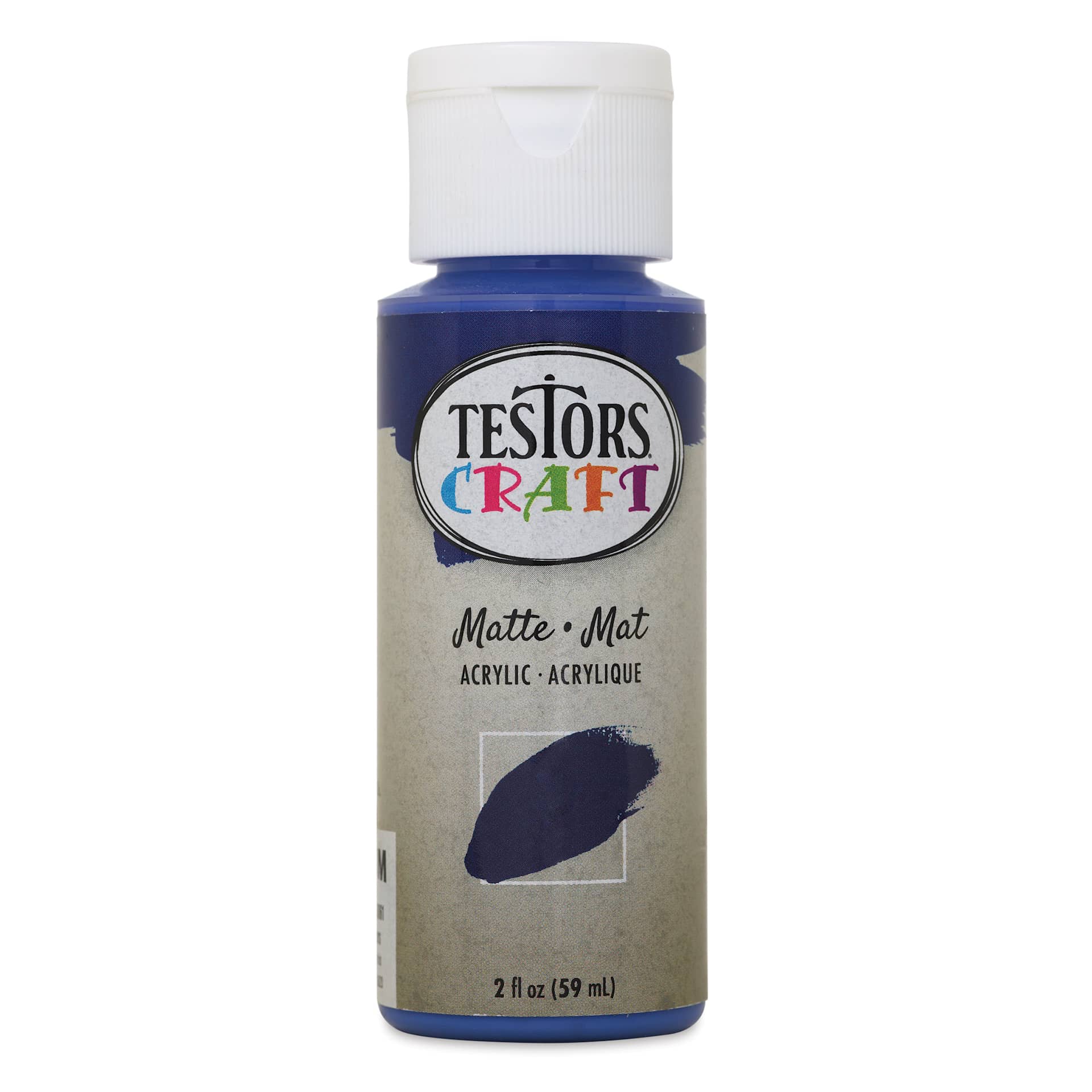Testors Craft Acrylic Paint - Royal Blue, 2 oz Bottle