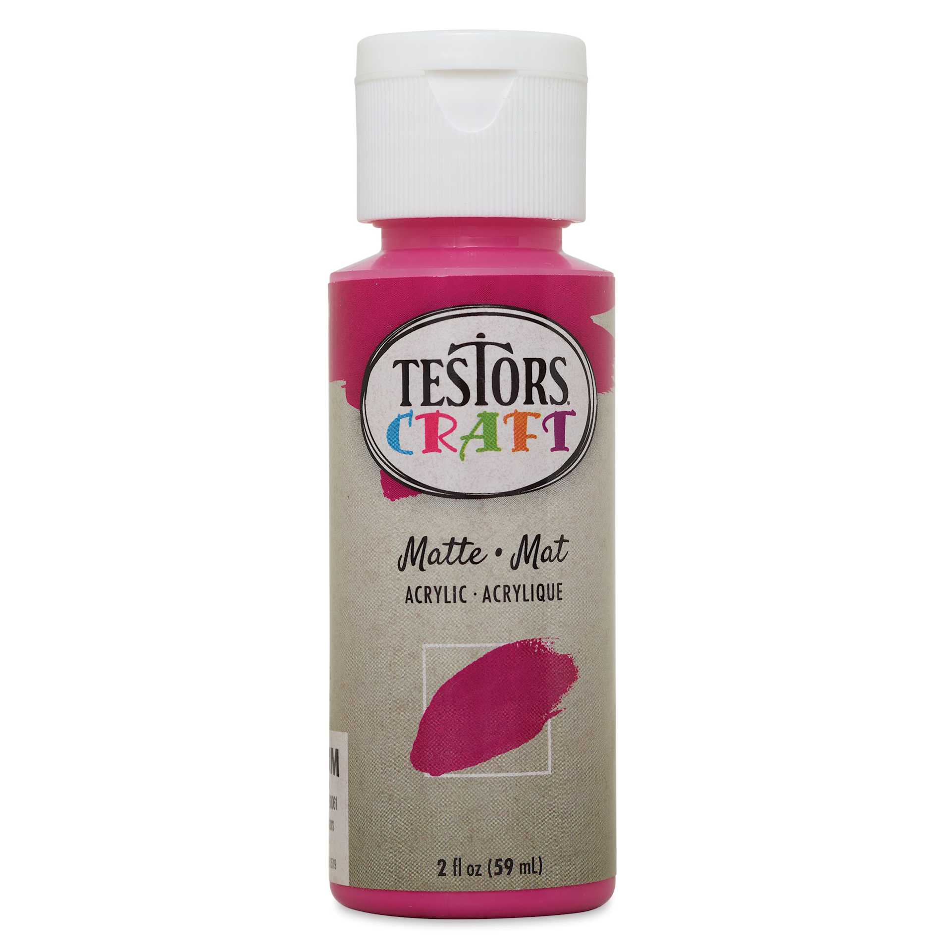Testors Craft Acrylic Paint - Fuchsia, 2 oz Bottle