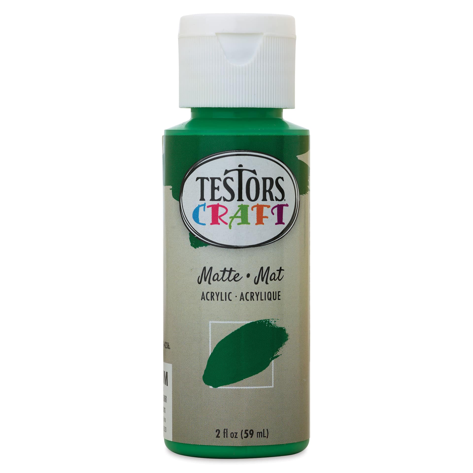 Testors Craft Acrylic Paint - Green, 2 oz Bottle