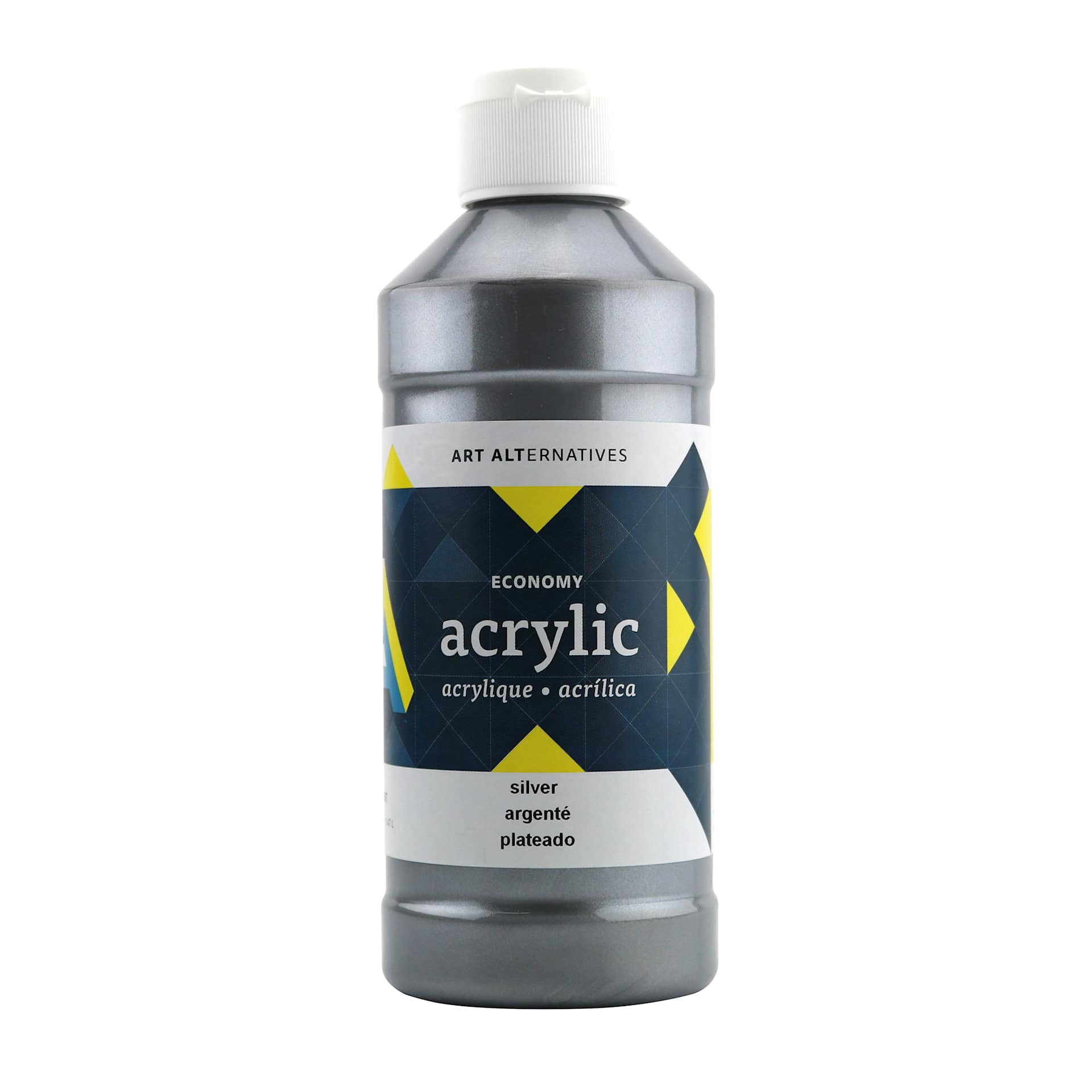 Art Alternatives Economy Acrylic - Silver, 475 ml