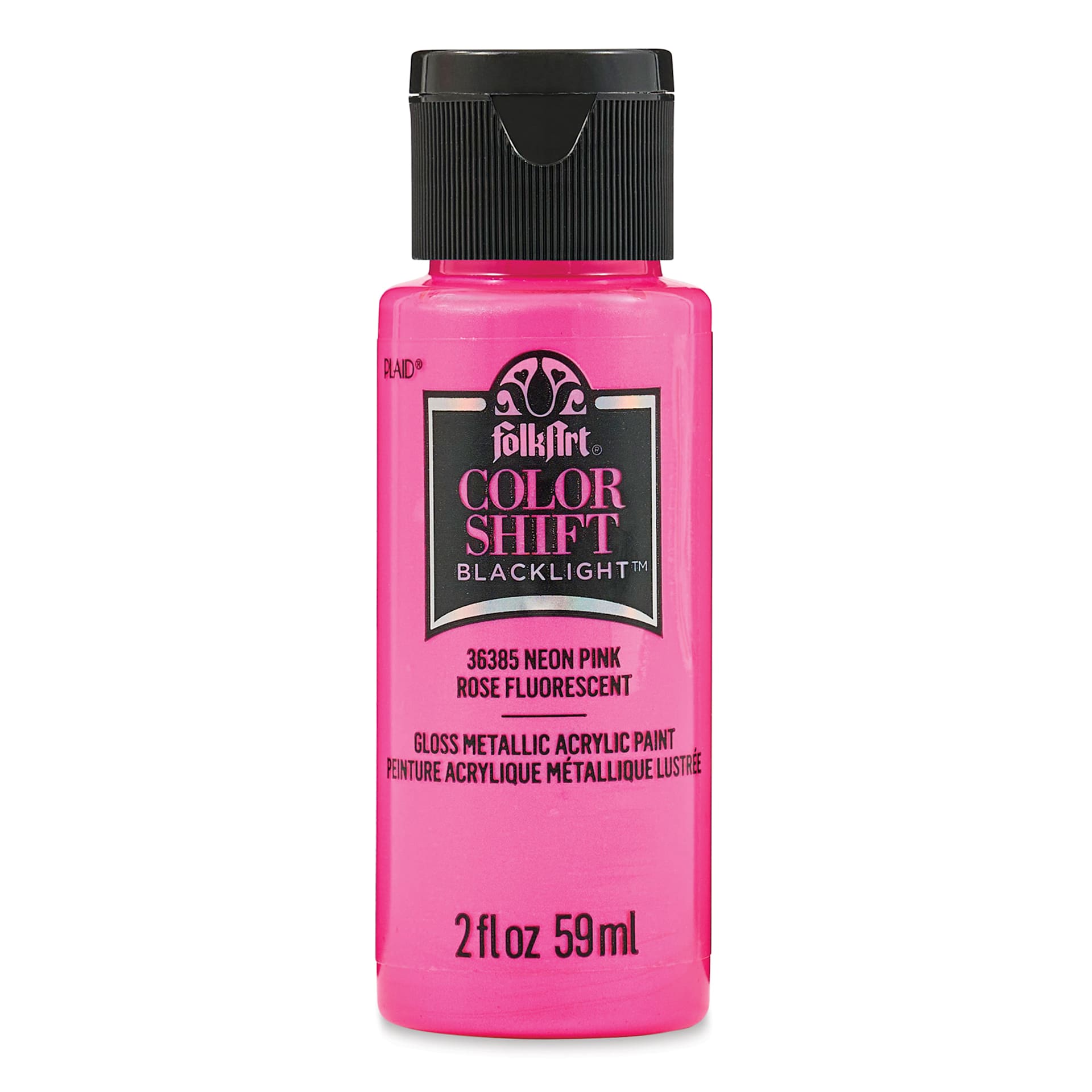 FolkArt Colorshift Blacklight Acrylic Paint - Pink, 2 oz
