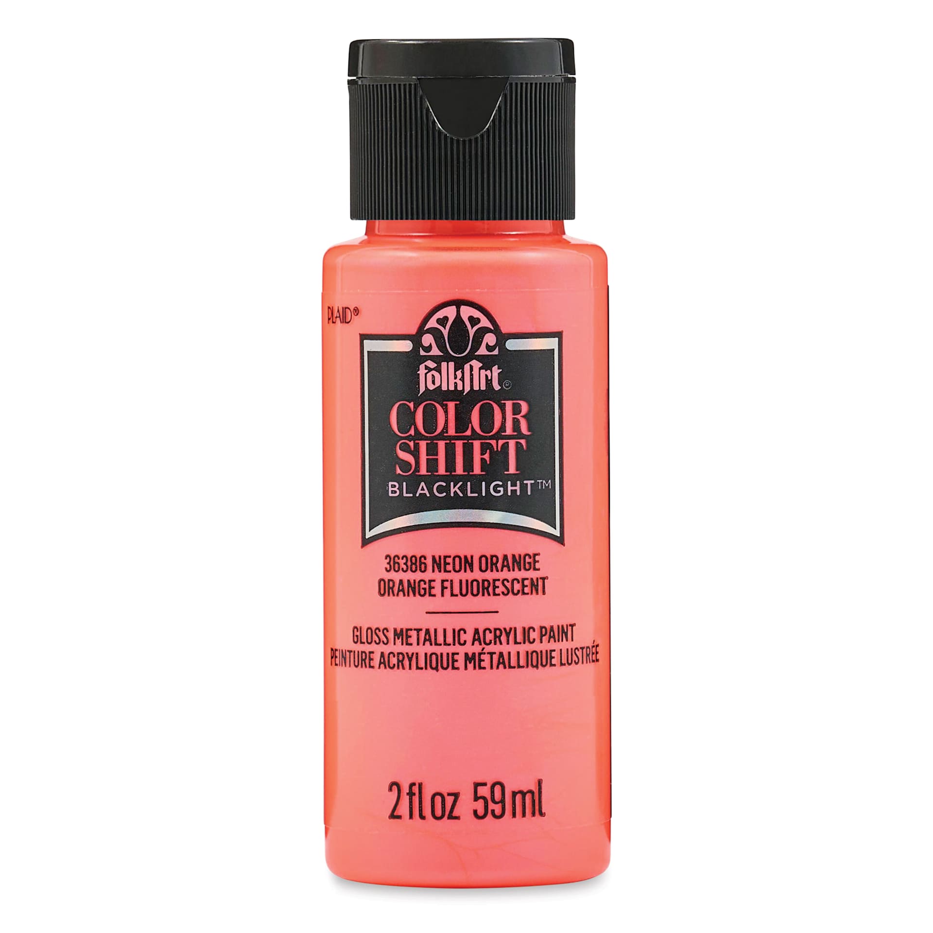 FolkArt Colorshift Blacklight Acrylic Paint - Orange, 2 oz