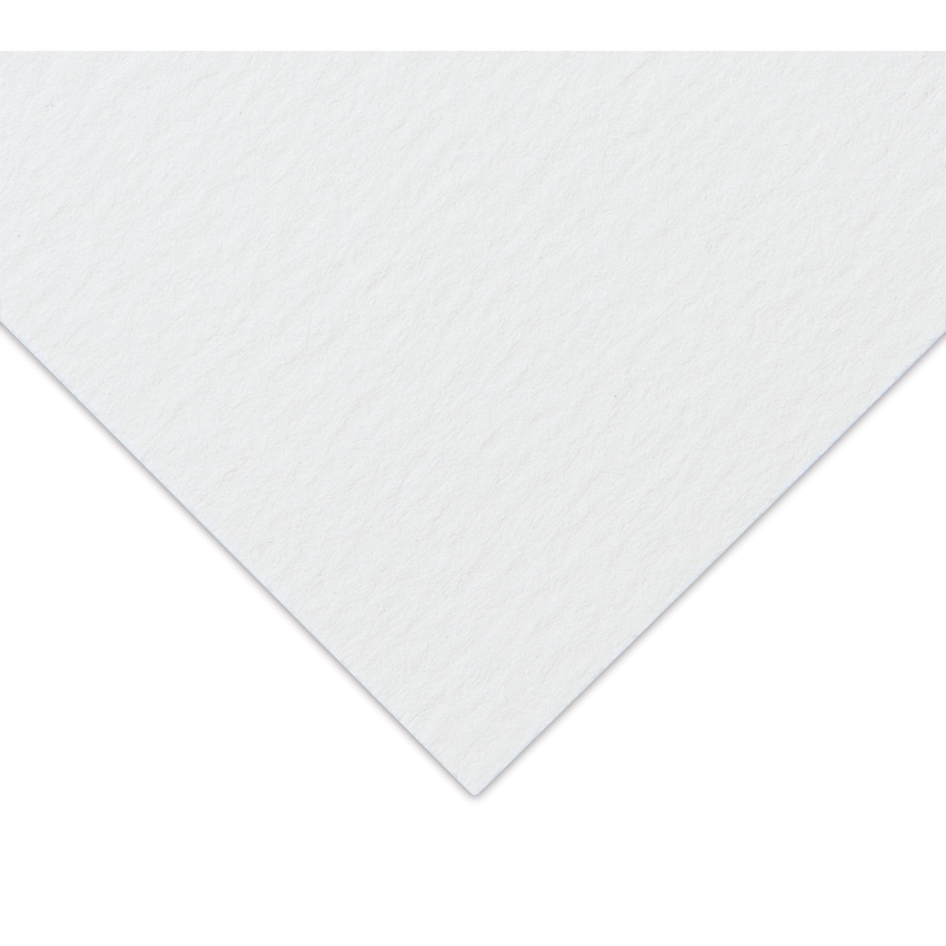 Himi Watercolor Paper Pad - 5-1/2" x 8-1/2", Blue, close up of paper corner