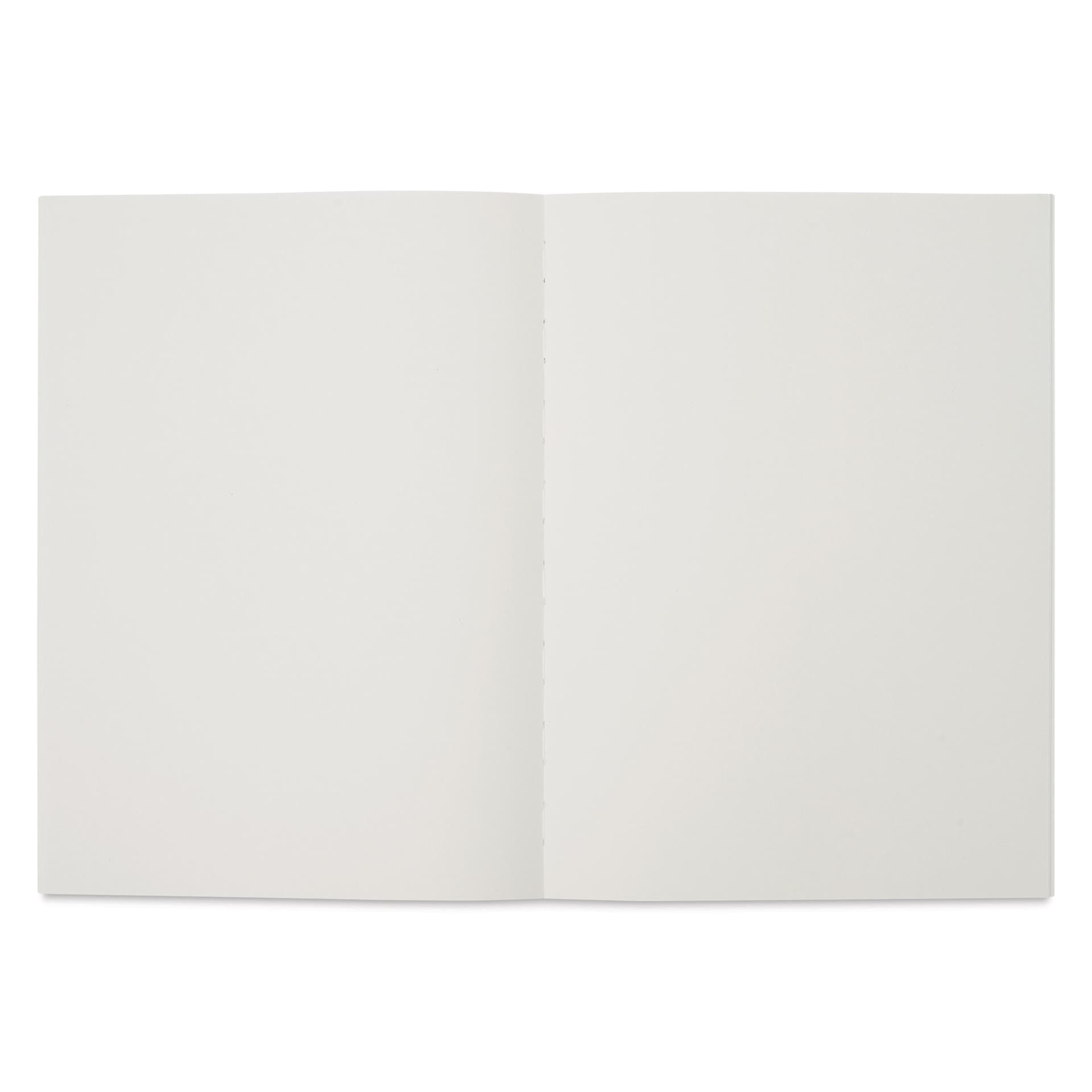 Pacific Arc Sketchbook - Black, 8.5" x 11", open