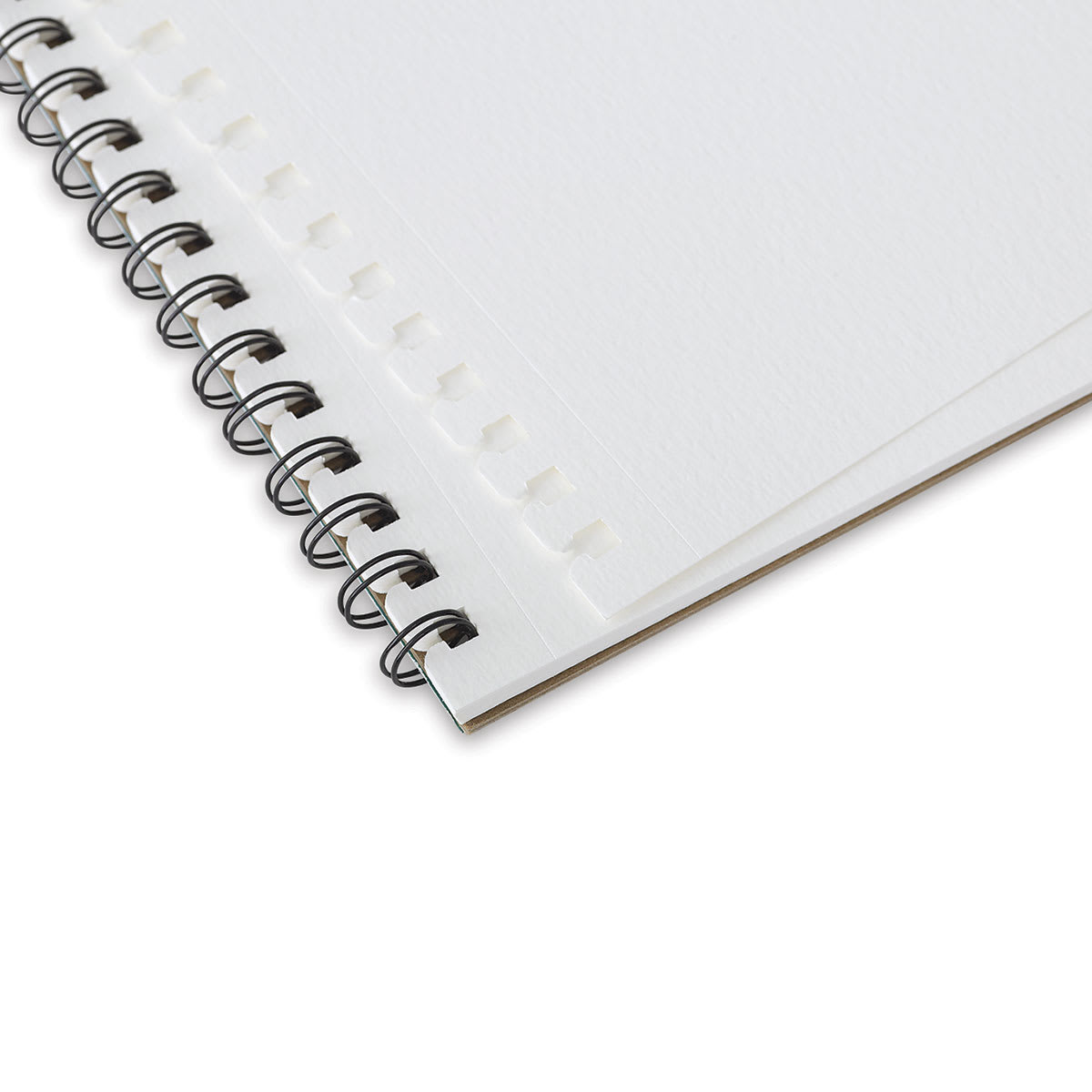 Grumbacher Watercolor In & Out Pad - 12" x 9", 30 Sheets, 140 lb Close-up showing reattachment
