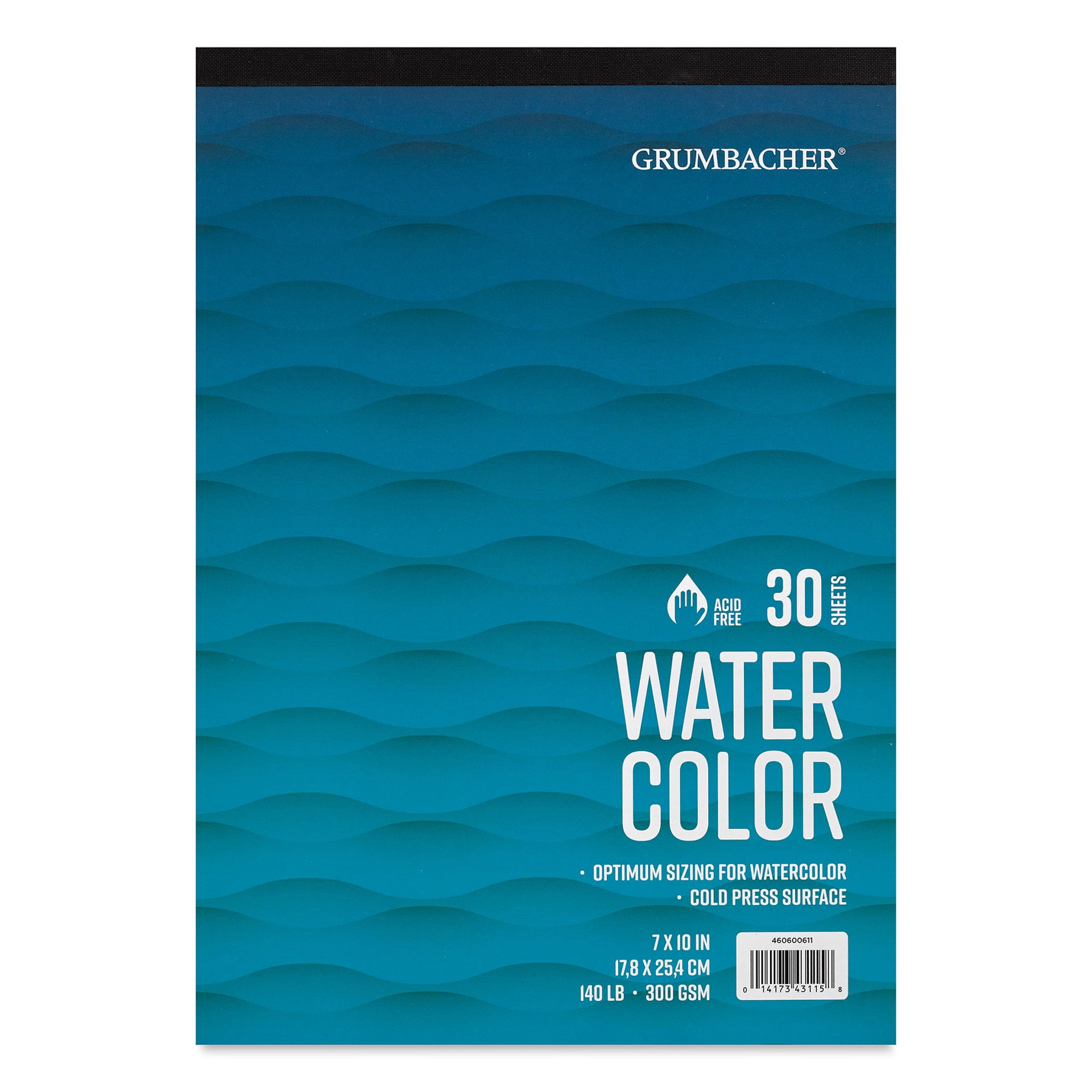 Grumbacher Watercolor Tapebound Pad - 7" x 10", 30 Sheets, 140 lb front cover
