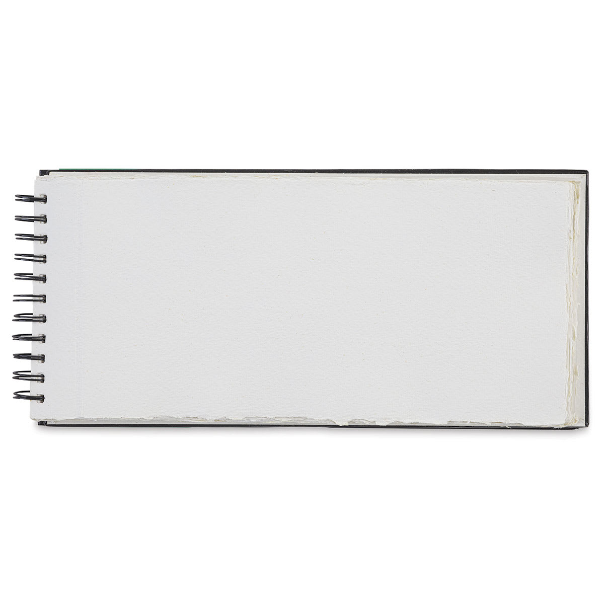 Indigo Artpapers Watercolor Hard Cover WiroPad - 6" x 12", page of pad