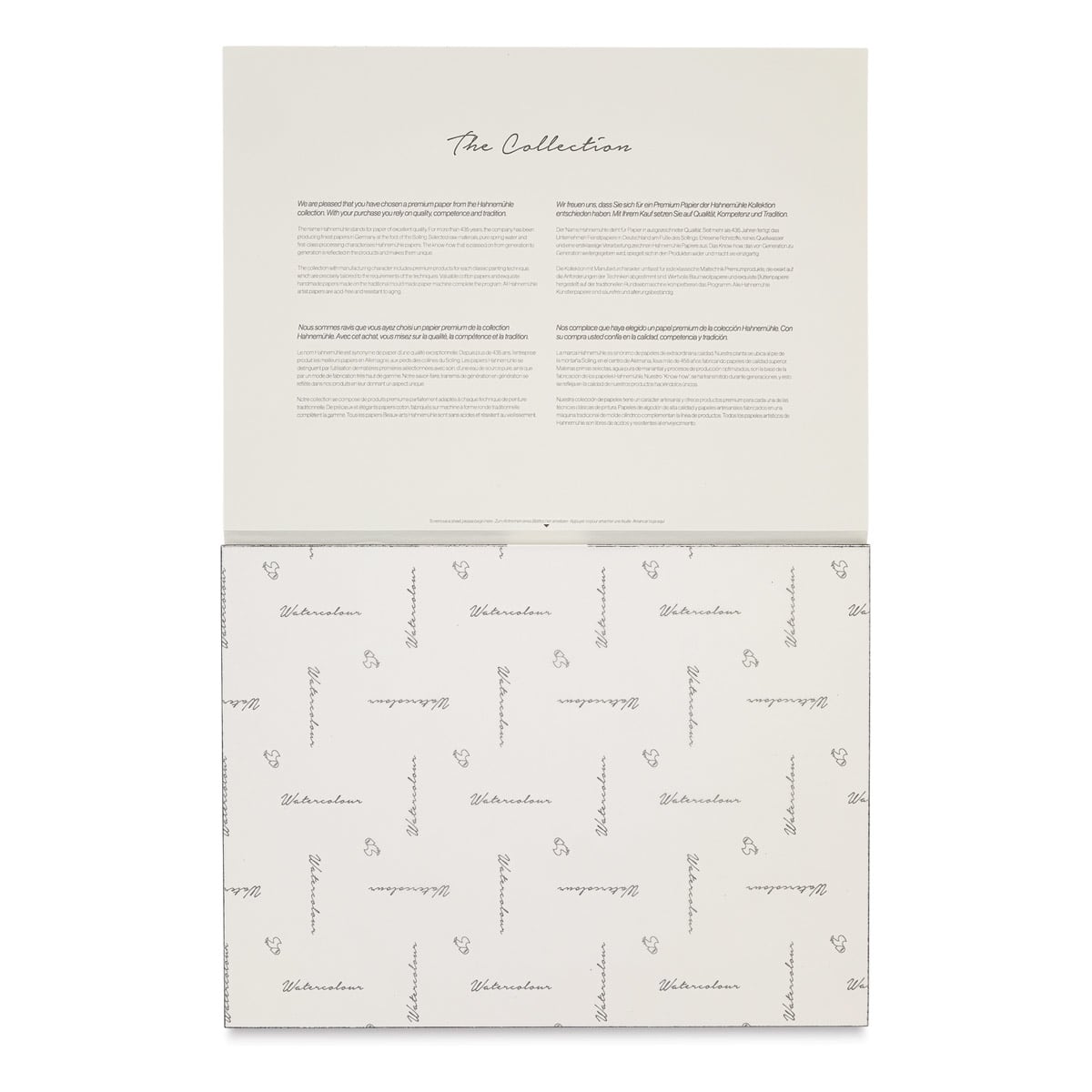Hahnemühle The Collection Watercolor Block - Cold Press, 11.8" x 15.7", 140 lb, 10 Sheets cover sheet on block