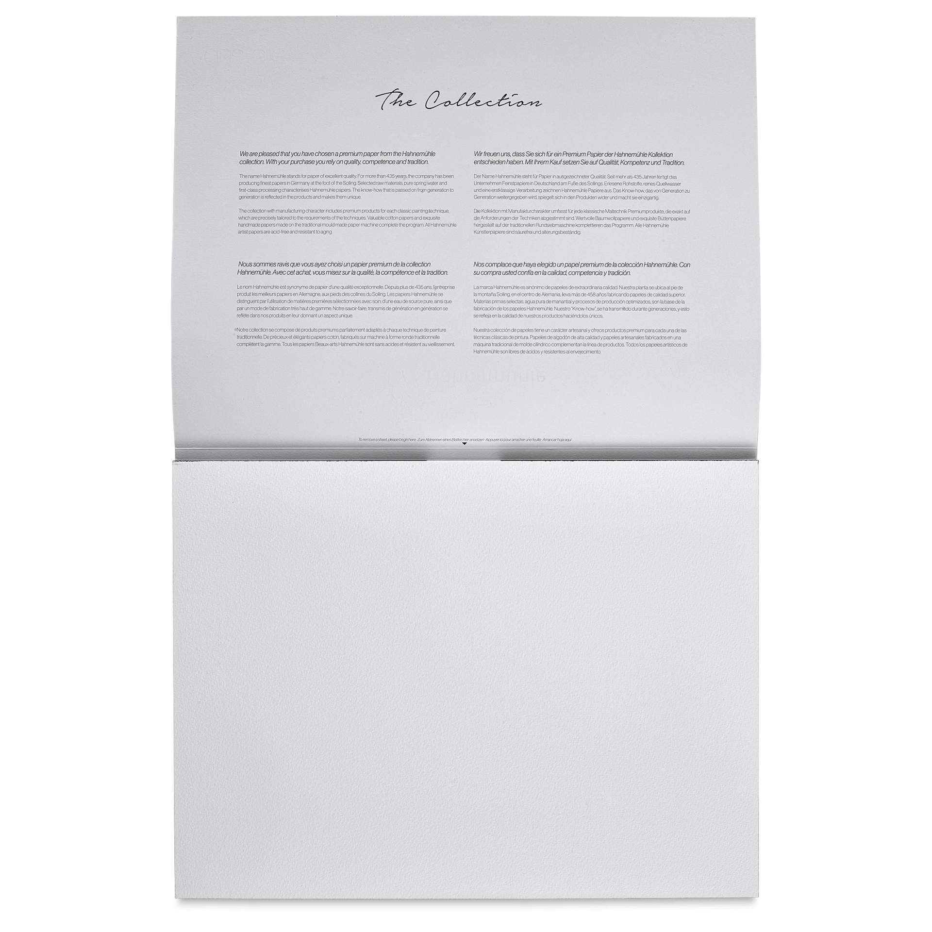 Hahnemühle The Collection Watercolor Block - Rough, 11.8" x 15.7", 140 lb, 10 Sheets open to first page