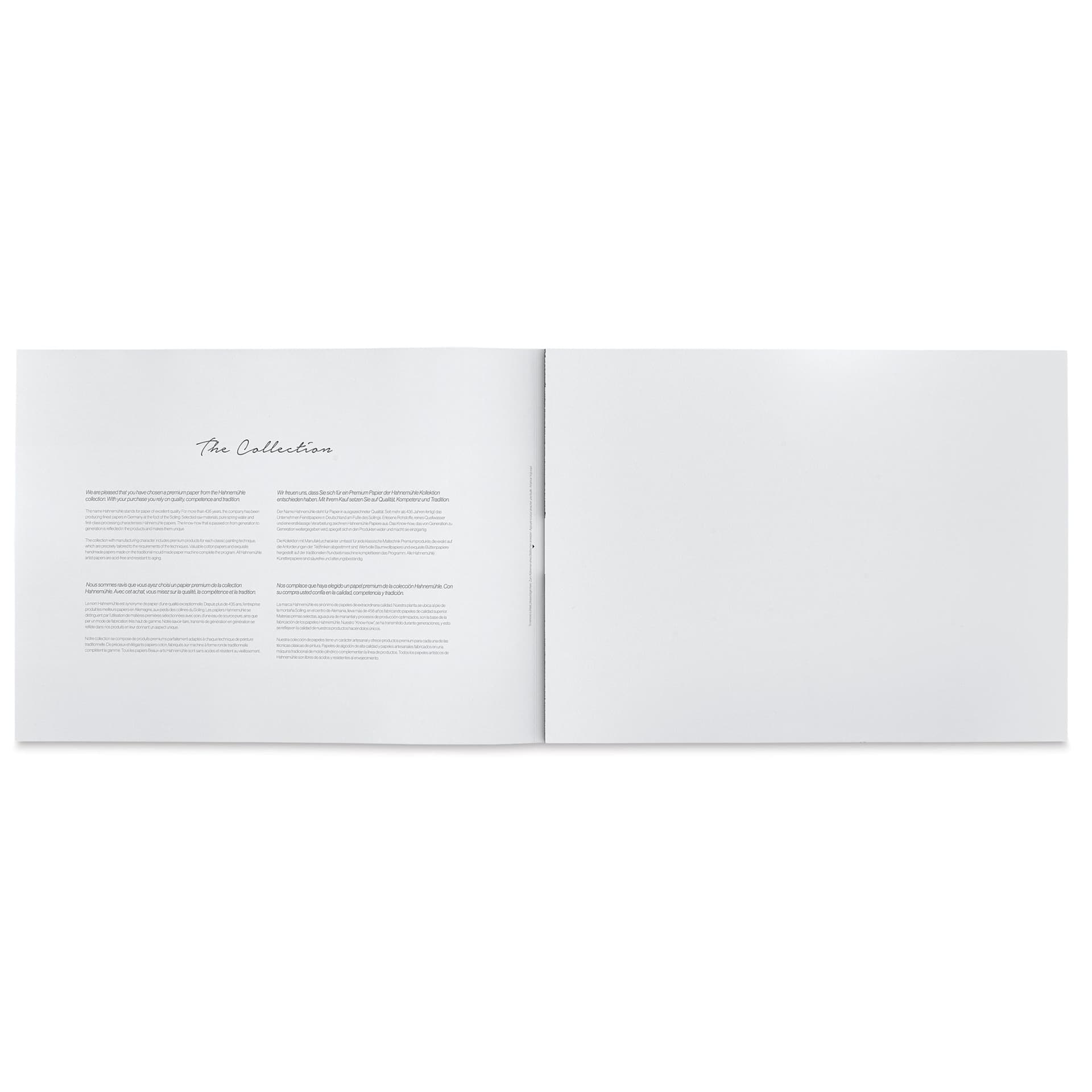 Hahnemühle The Collection Watercolor Block - Rough, 14.1" x 18.9", 140 lb, 10 Sheets open to first page