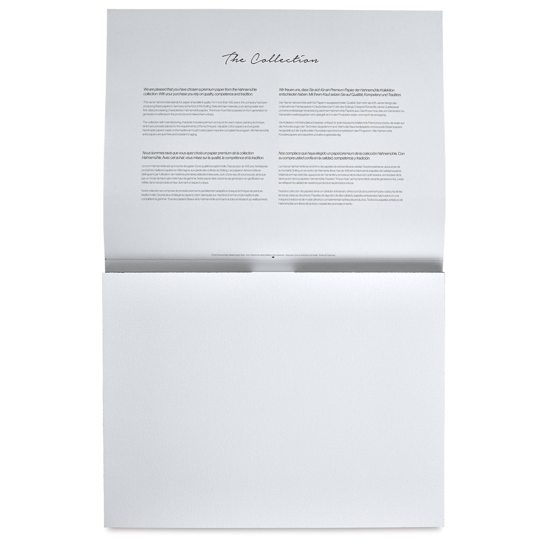 Hahnemühle The Collection Watercolor Block - Cold Press, 11.8" x 15.7", 300 lb, 10 Sheets open to first page