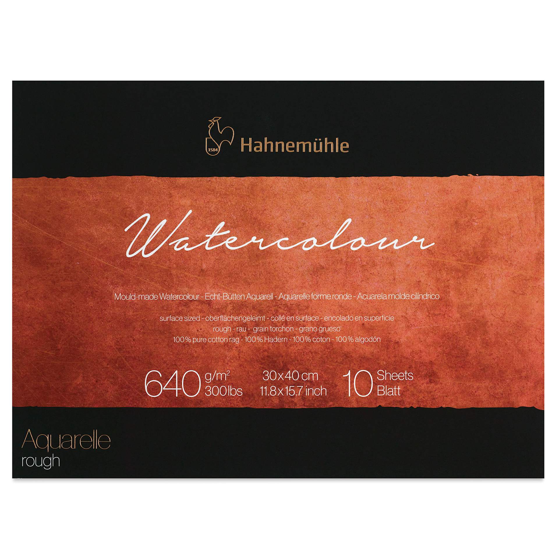 Hahnemühle The Collection Watercolor Block - Rough, 11.8" x 15.7", 300 lb, 10 Sheets front cover