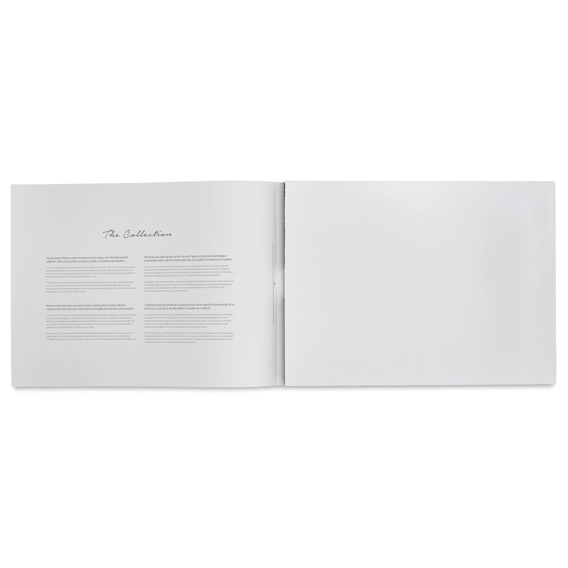 Hahnemühle The Collection Watercolor Block - Rough, 14.1" x 18.9", 300 lb, 10 Sheets open to first page