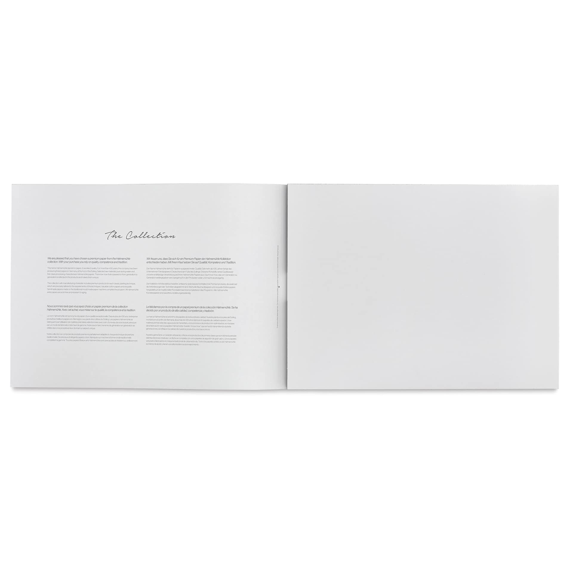 Hahnemühle The Collection Watercolor Block - Hot Press, 14.1" x 18.9", 300 lb, 10 Sheets open to first page