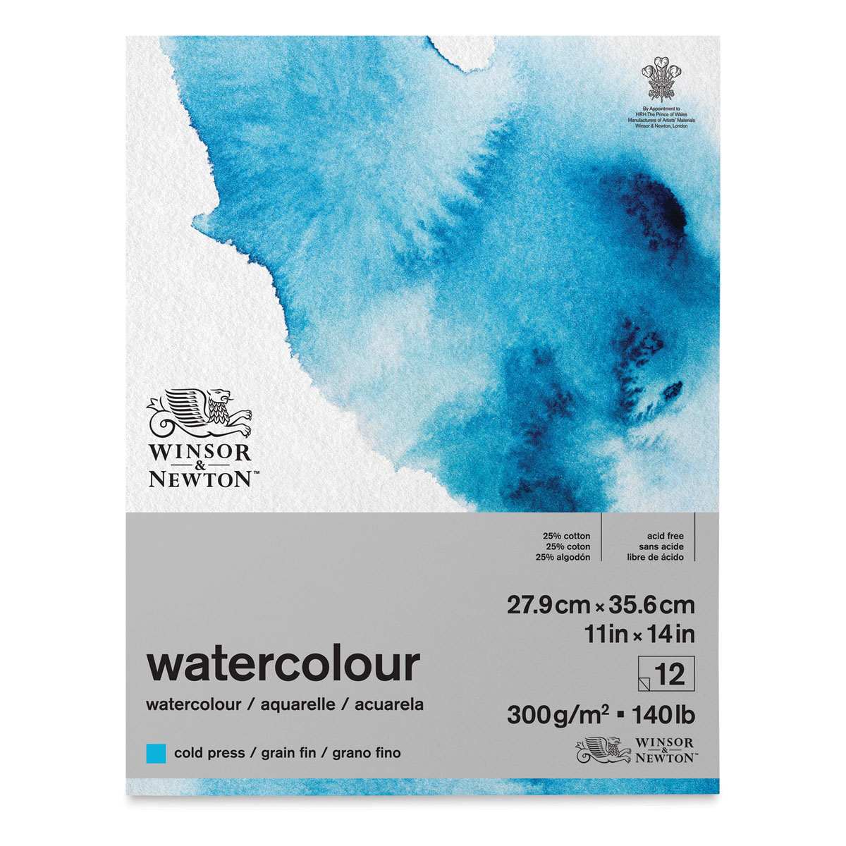 Winsor & Newton Watercolor Pad - 11" x 14", Gluebound