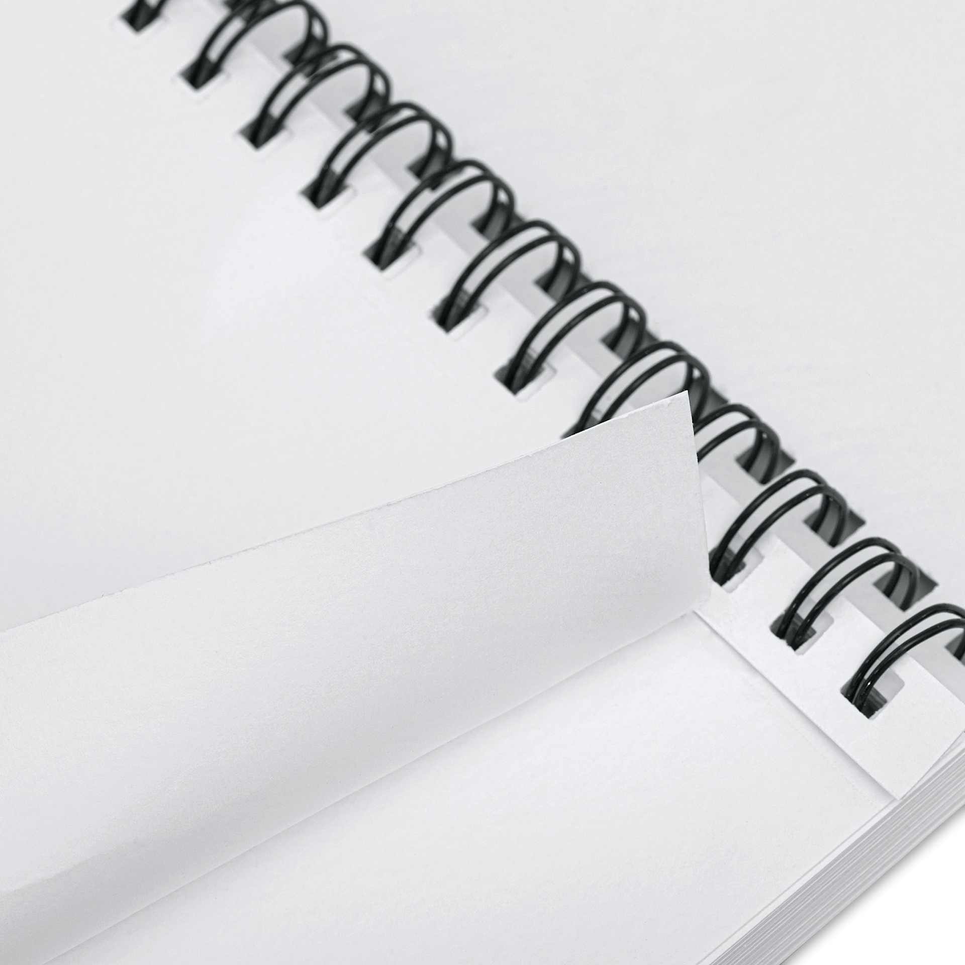 artPOP! Watercolor Spiral Bound Pad - 5-1/2" x 8-1/2", 30 sheets, sheet being torn from pad