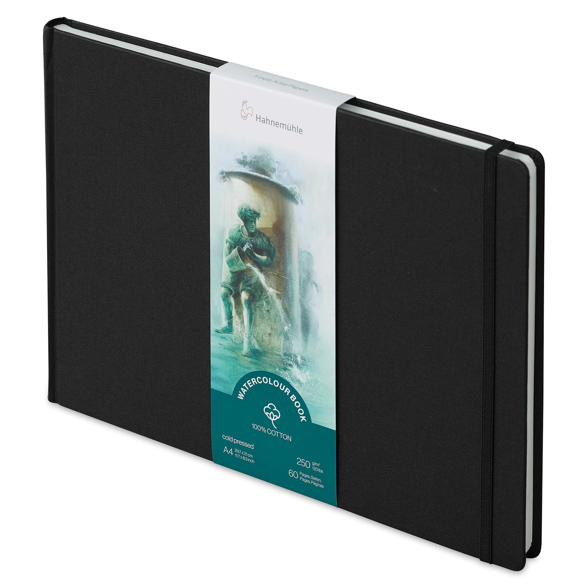 Hahnemühle Watercolor Book - 11.7" x 8.3", A4, 60 Pages, Landscape (side view)