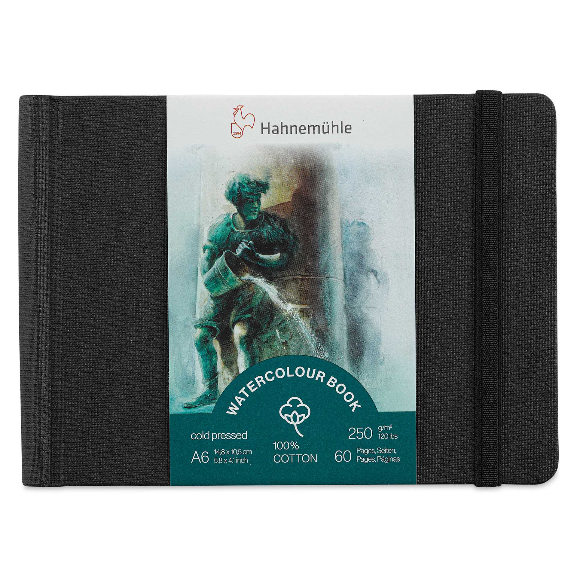 Hahnemühle Watercolor Books - 5.8" x 4.1", A6, 60 Pages, Landscape