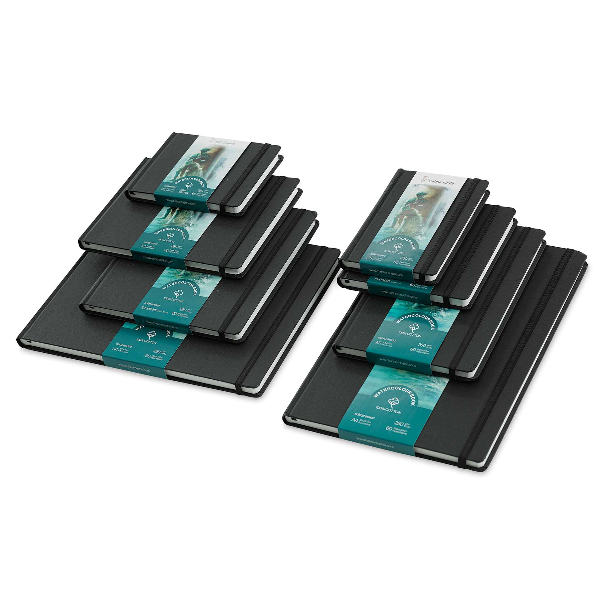 Hahnemühle Watercolor Books are available in portrait and landscape format.