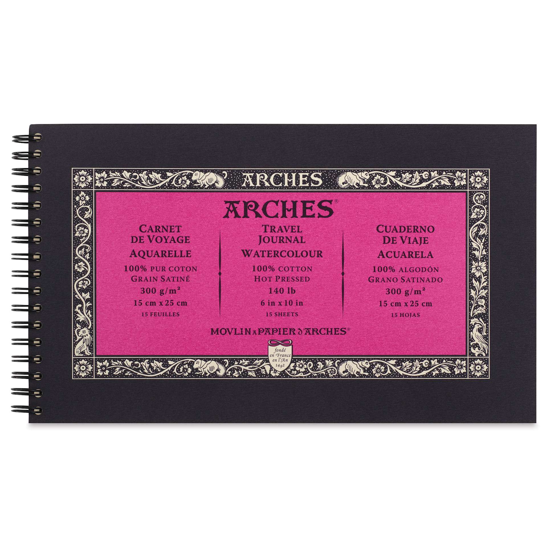 Arches Watercolor Travel Journal - Hot Press, front cover