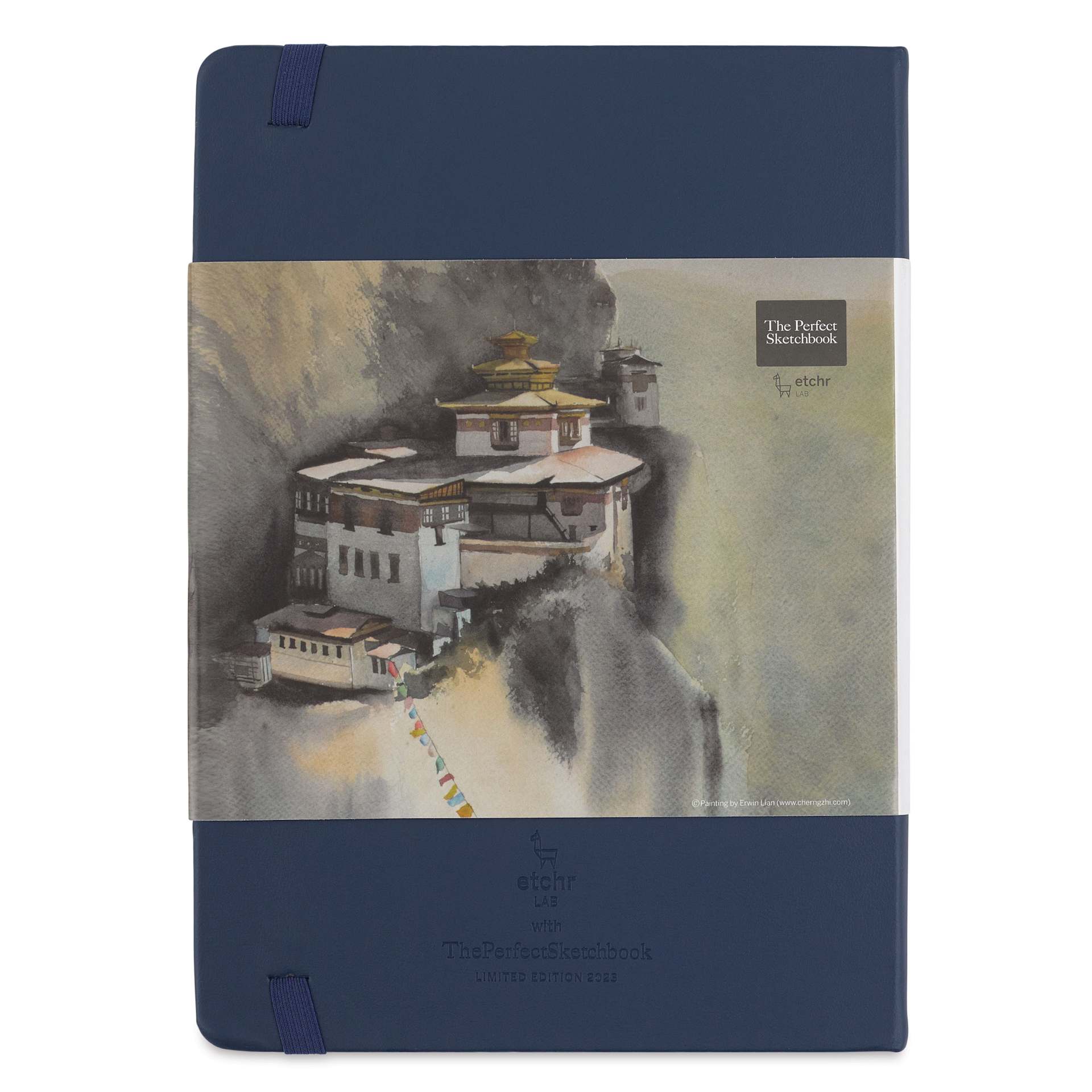 Etchr The Perfect Sketchbooks Signature Series - Royal Blue cover, Hot Press, back Etchr The Perfect Sketchbooks Signature Series - Royal Blue cover, Hot Press, back