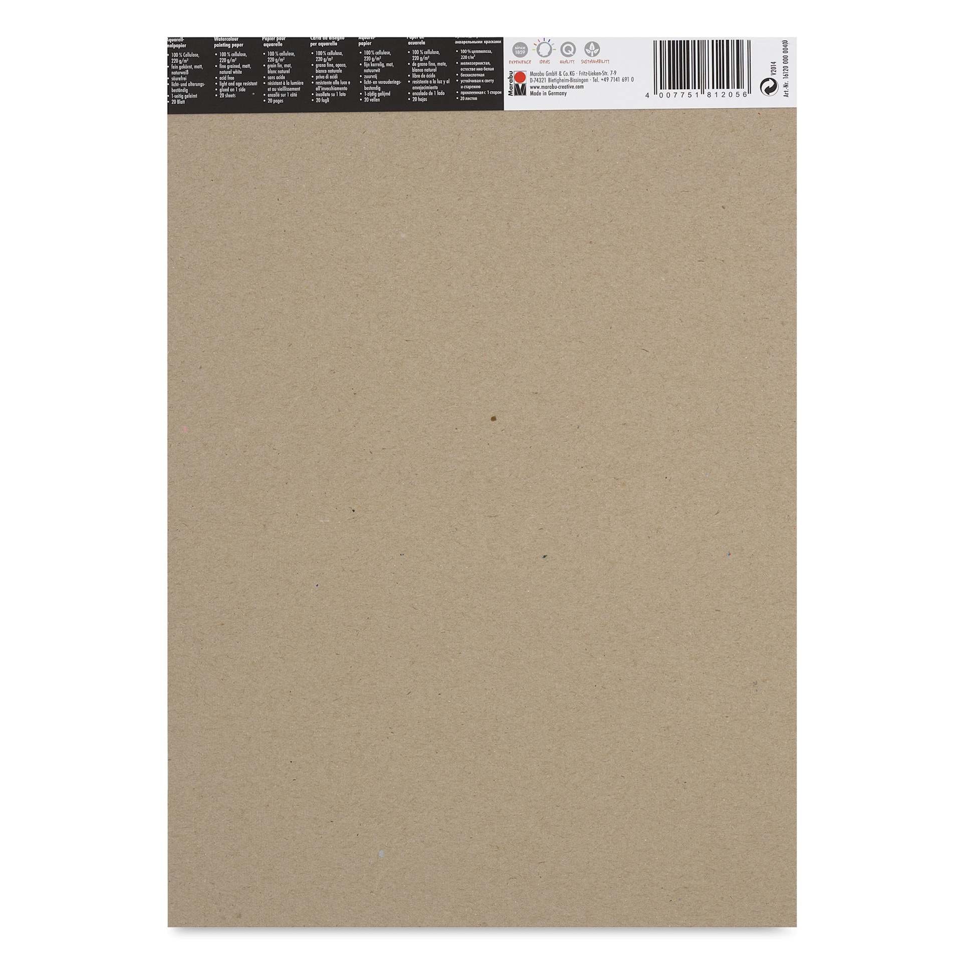 Marabu Graphix Aqua Pad, back cover