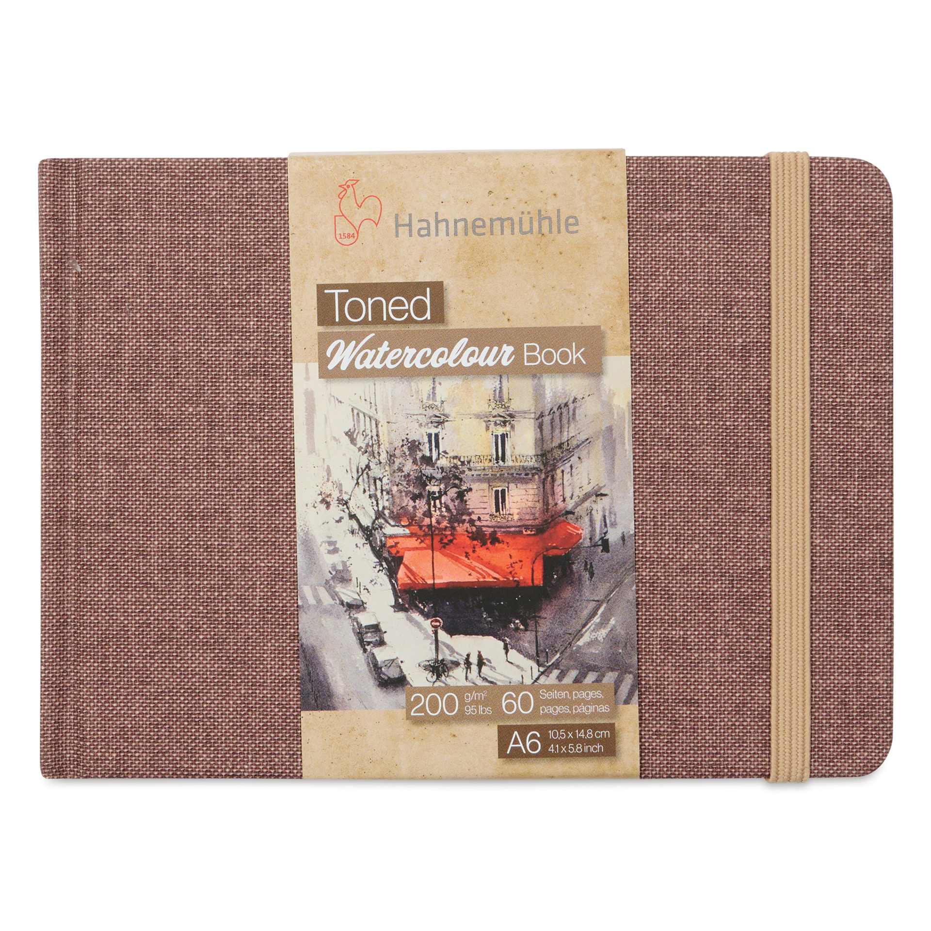 Hahnemühle Toned Watercolor Book - Beige, 4-1/8" x 5-3/4", front of the cover
