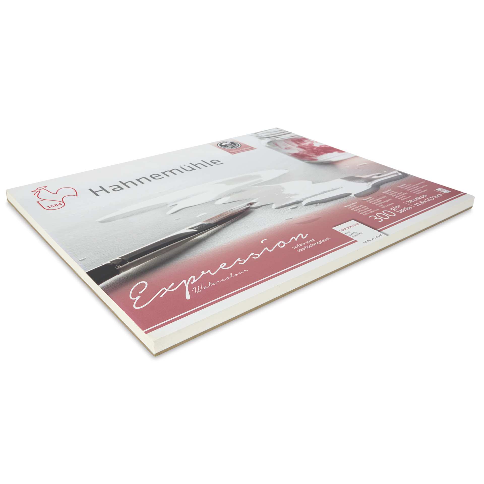 Hahnemühle Expressions Watercolor Block - 11.8" x 15.7", 20 Sheets, 300 gsm - angled