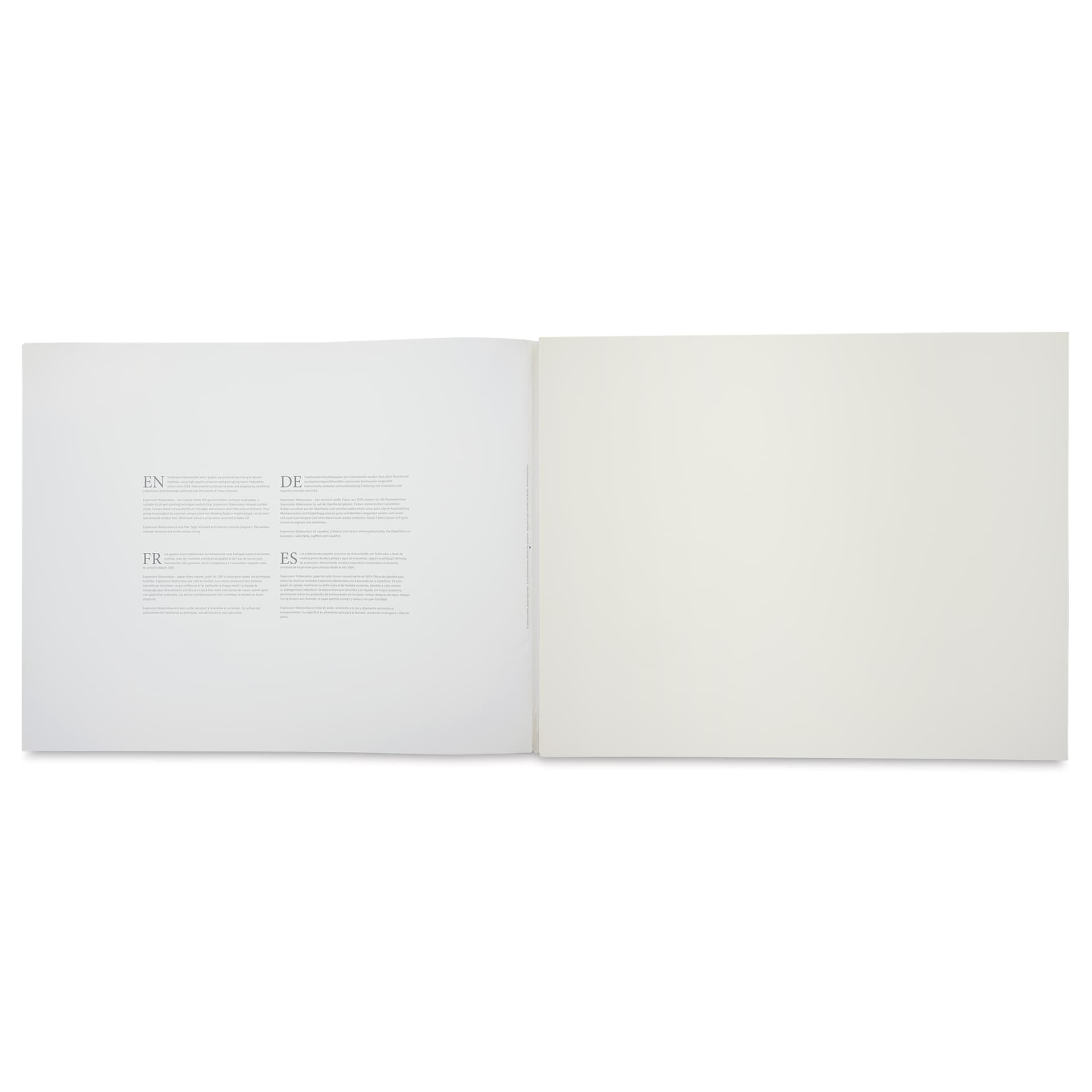 Hahnemühle Expressions Watercolor Block - 15.7" x 19.7", 20 Sheets, 300 gsm - open