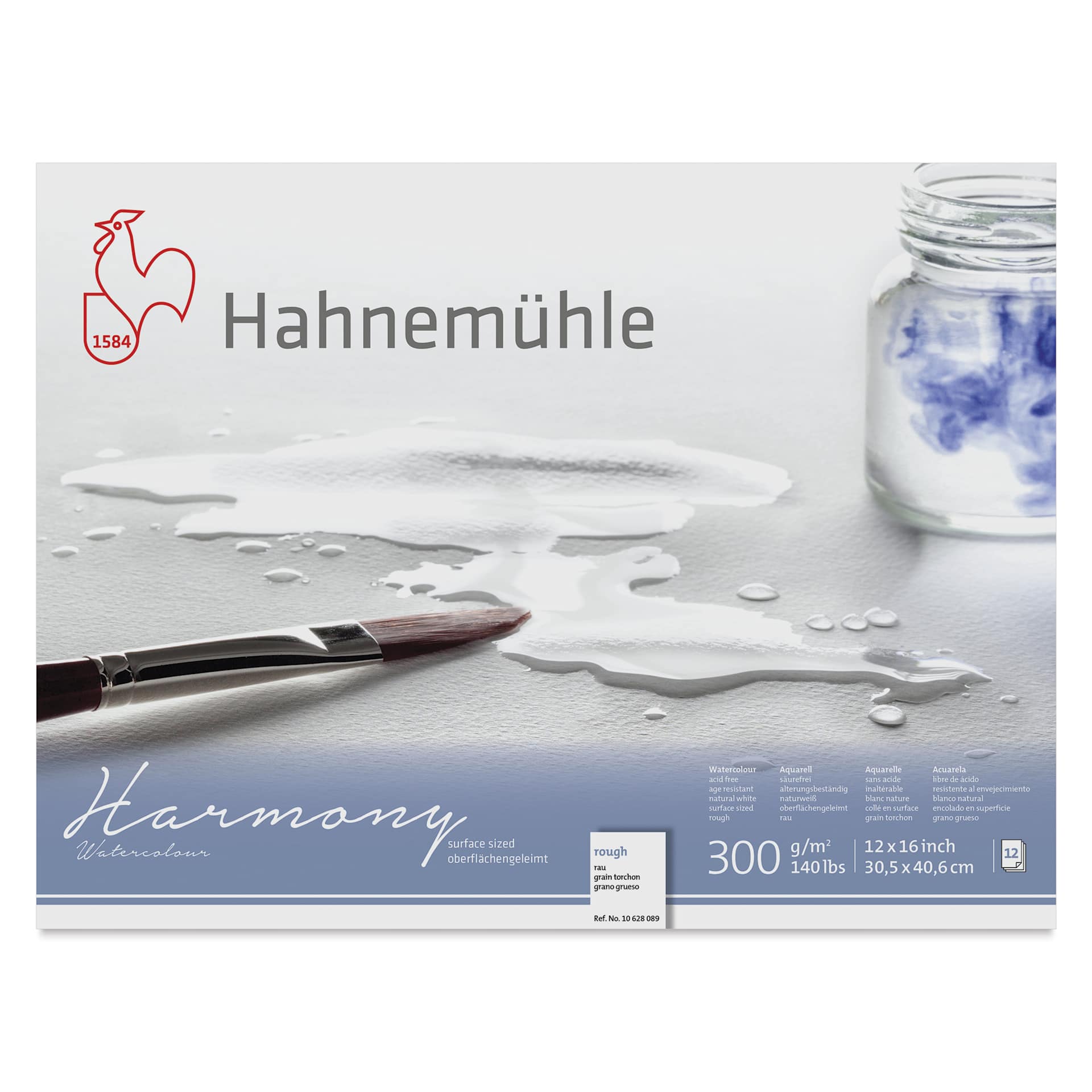 Hahnemühle Harmony Watercolor Block - 12" x 16", Rough, front cover