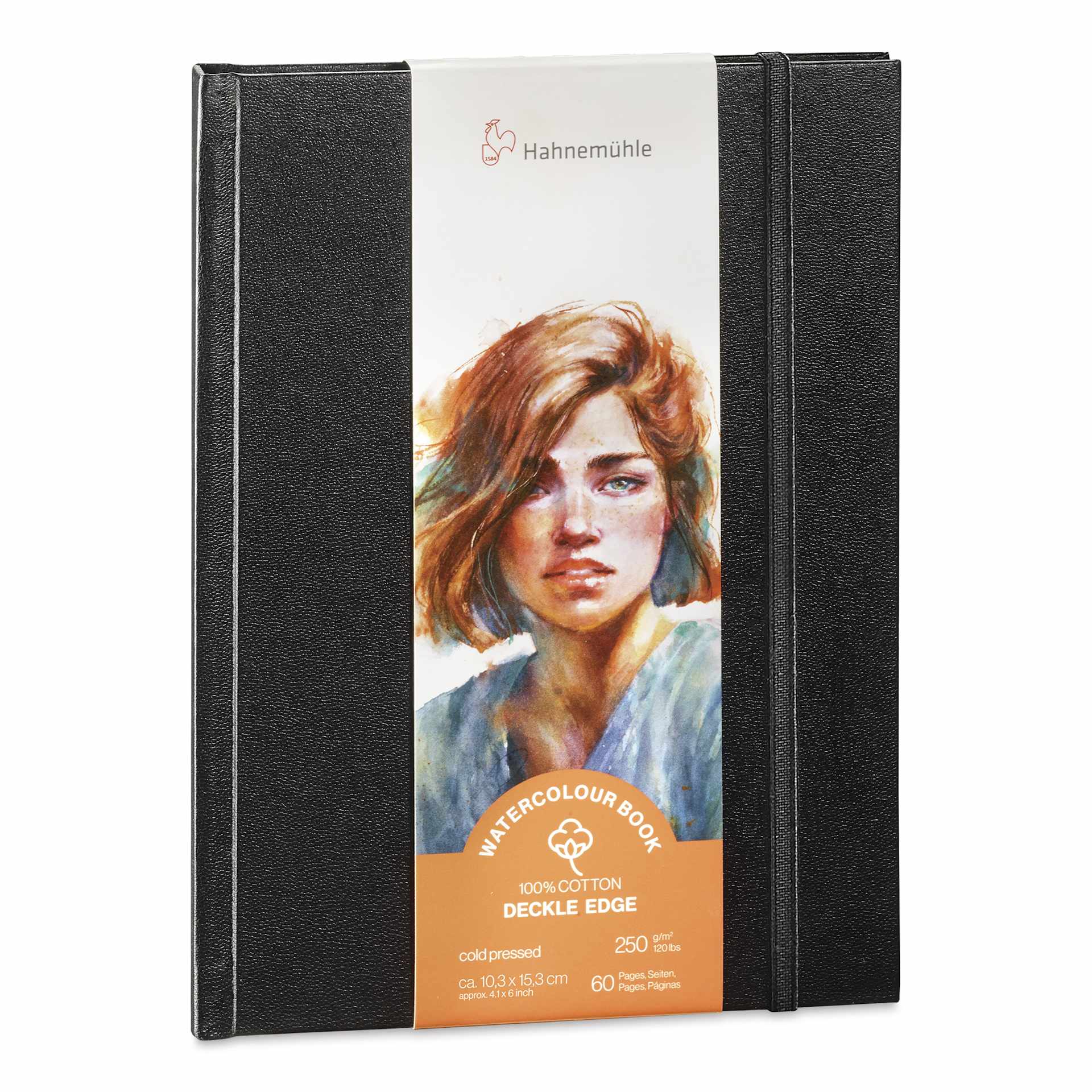 Hahnemühle Deckle Edge Watercolor Journal - 4.1" x 5.8", Portrait