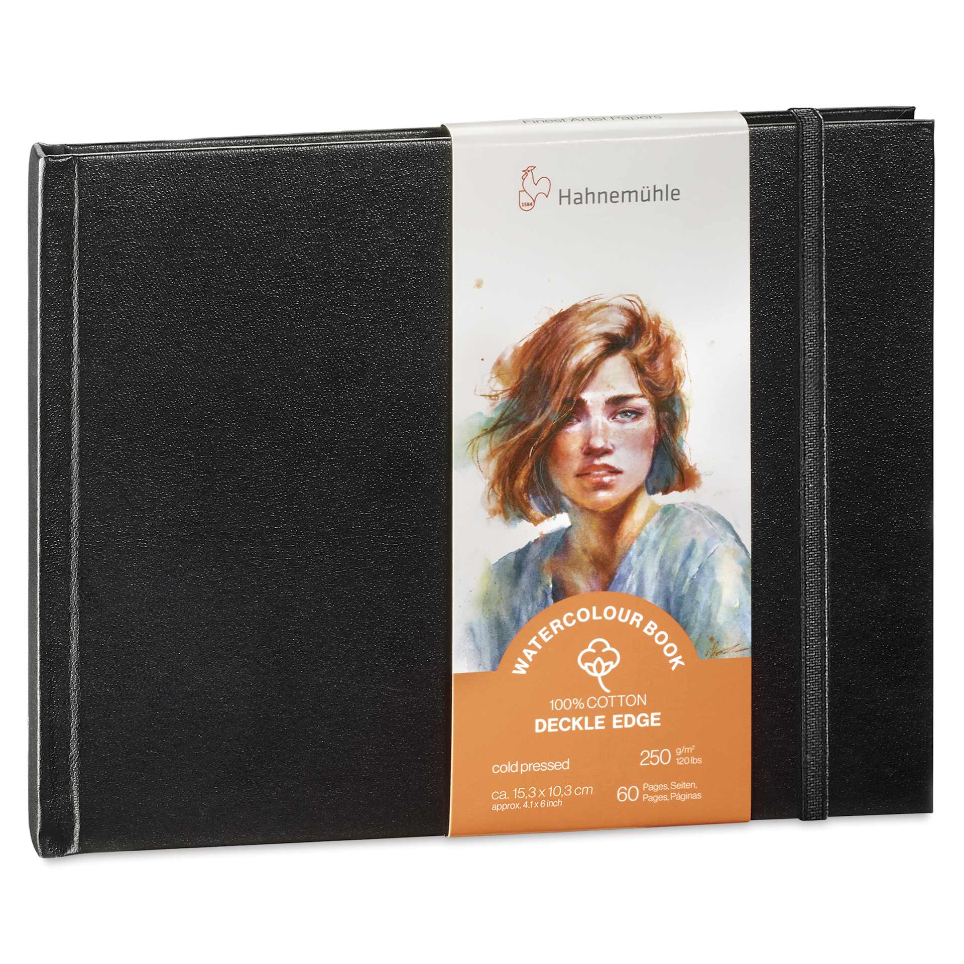 Hahnemühle Deckle Edge Watercolor Journal - 4.1" x 5.8", Landscape
