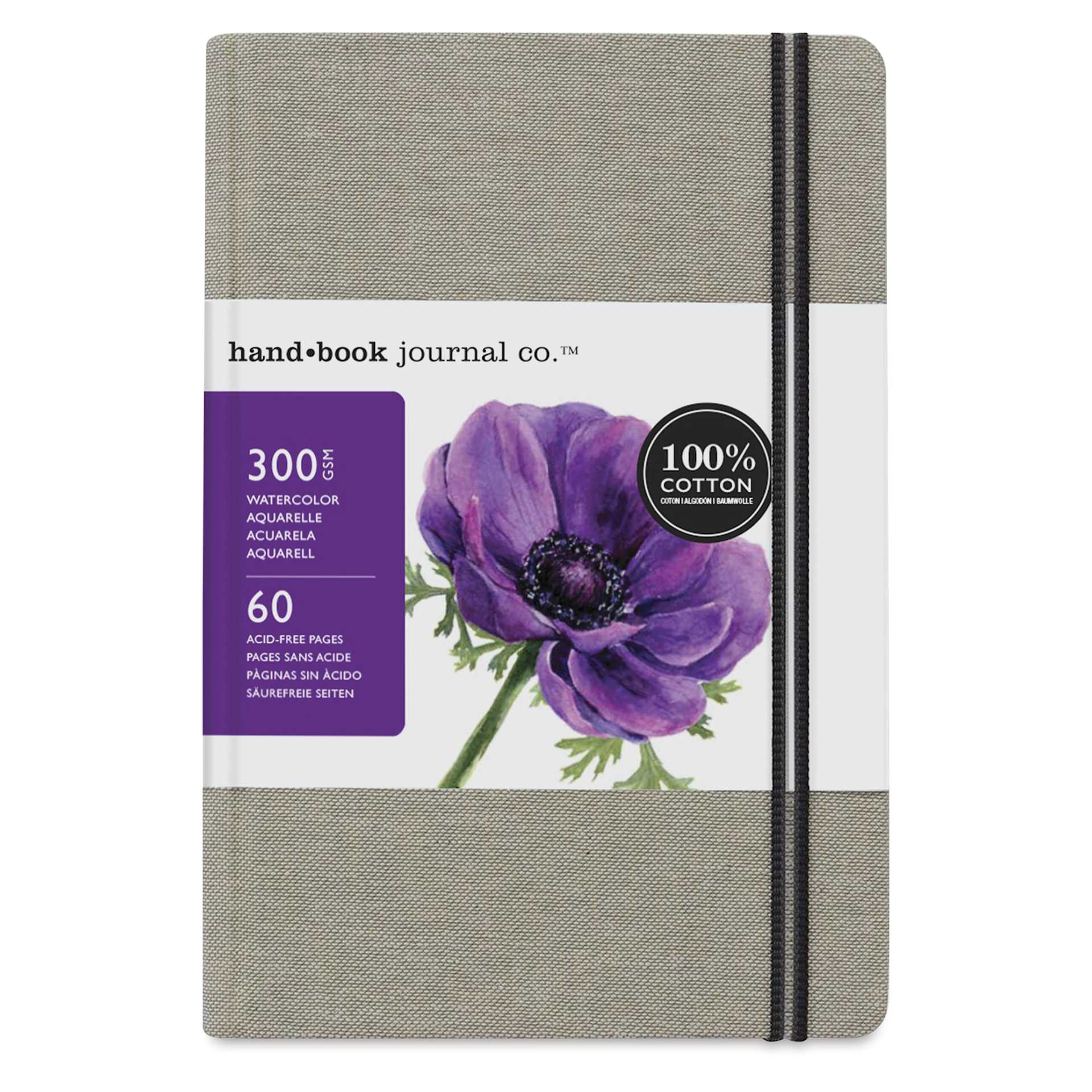Hand Book Journal Co. 100 Cotton Watercolor Journal - 5.5" x 8.25", Portrait